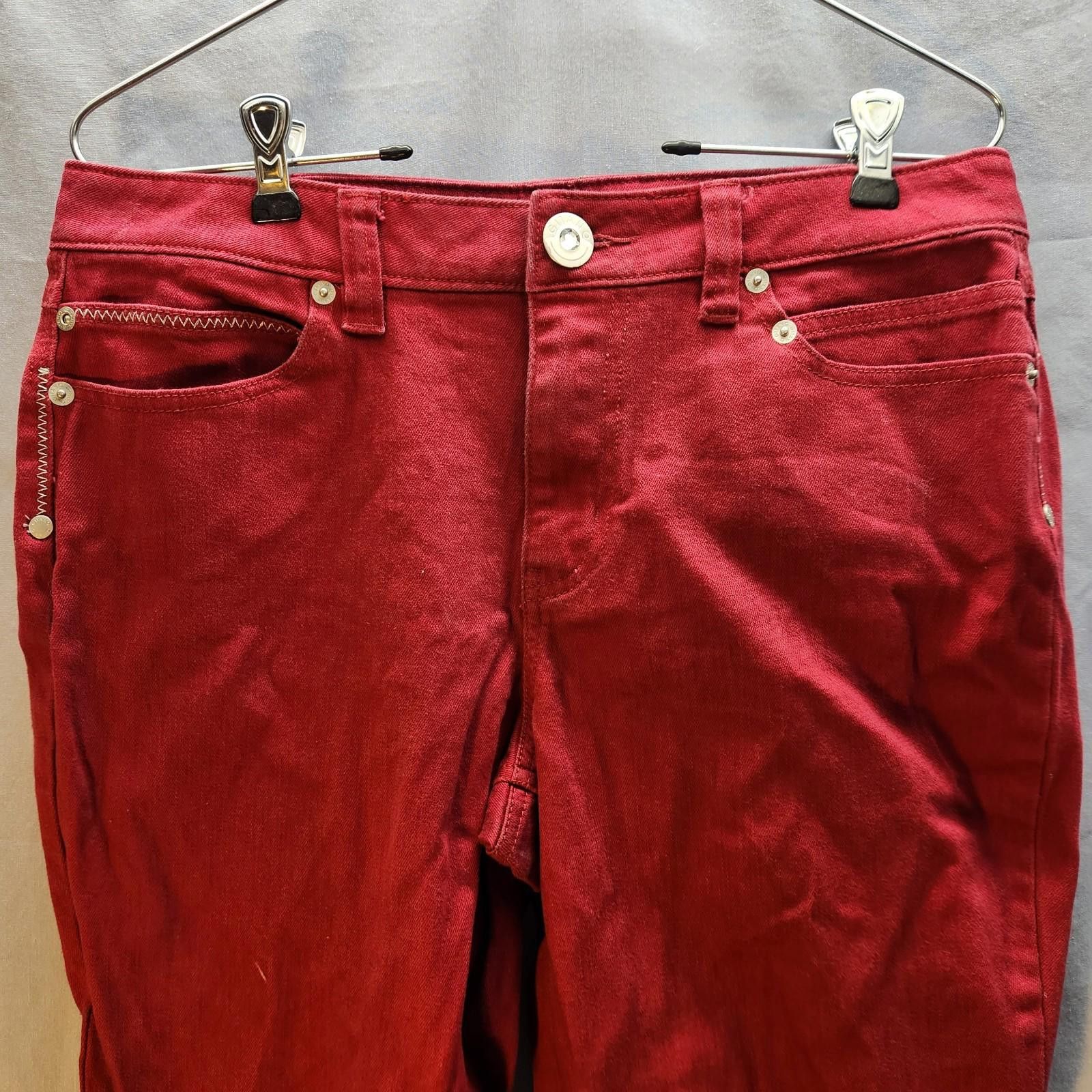 Designer Vintage Red Gitano Jeans Size 12 Size 34" / US 12 / IT 48 - 3 Thumbnail