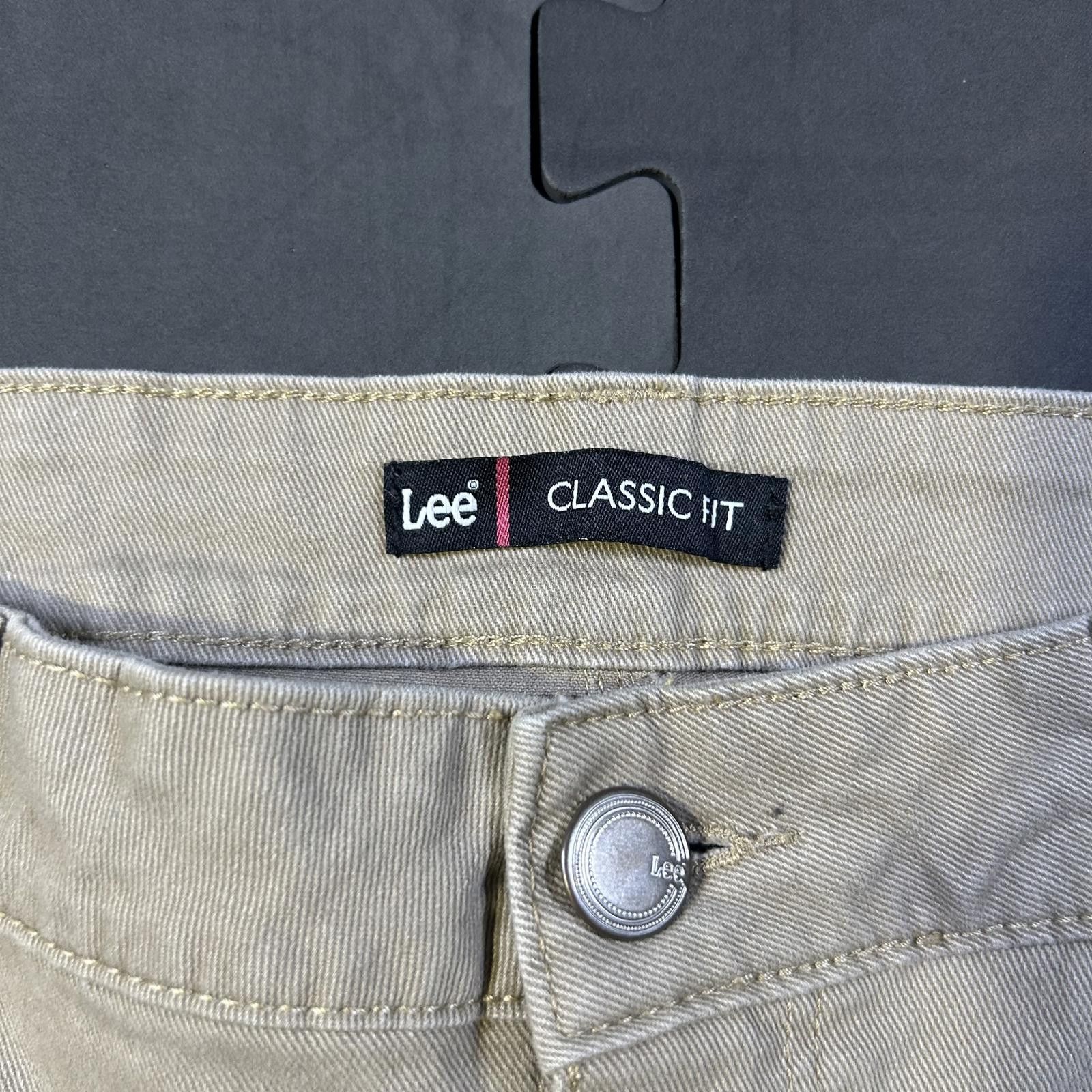 Lee Women's Casual Beige Pants with gold Embroidered Pocket Size 32" / US 10 / IT 46 - 4 Thumbnail