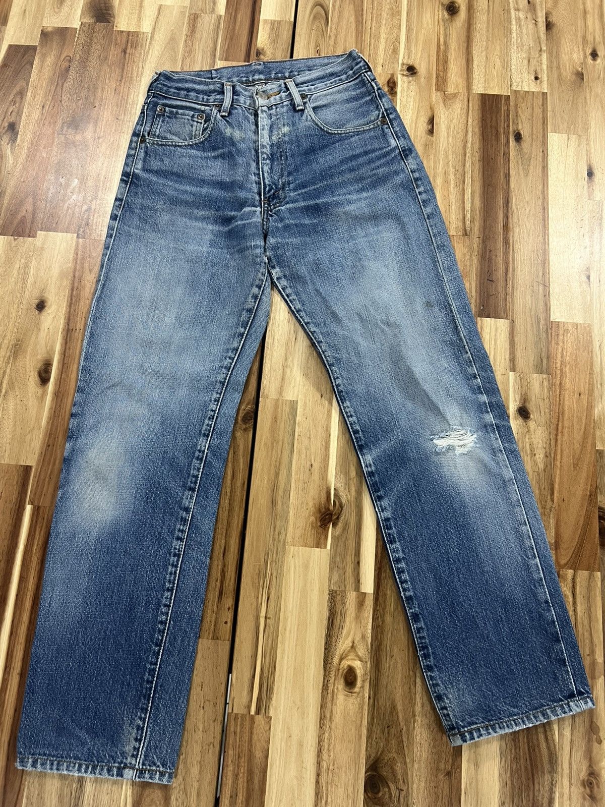 Levi's Vintage 90’s Levis 502XX Big E Jeans Denim Size US 28 / EU 44 - 2 Thumbnail