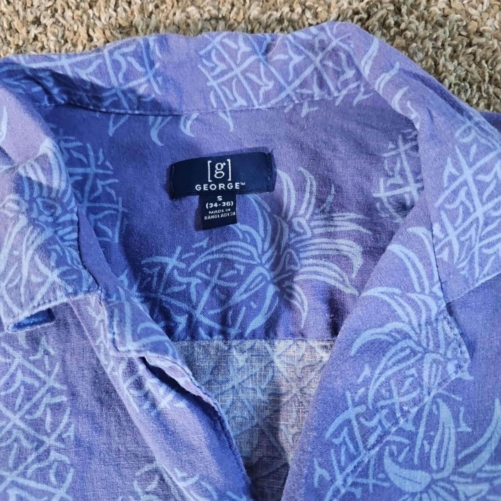 George George S(34-36) Hawaiian Button Up Shirt Size US S / EU 44-46 / 1 - 3 Thumbnail