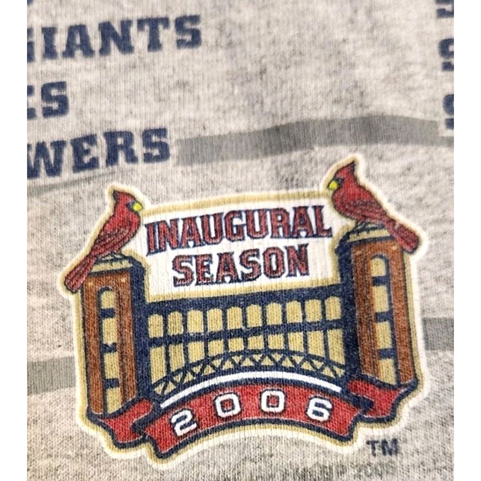 Lee VINTAGE St. Louis Cardinals T Shirt Men M Medium Busch Stadium Inaugural Season MLB Gray 2006 Crew Neck Short Sleeve Lee Classic Sports Mens Size US M / EU 48-50 / 2 - 7 Thumbnail