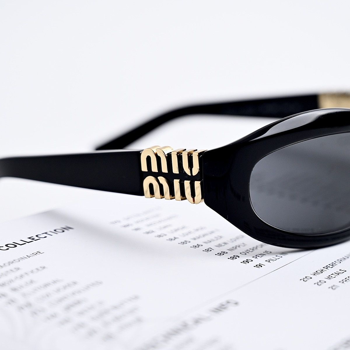 Miu Miu MIU MIU 0MU 14ZS SUNGLASSES Size ONE SIZE - 3 Thumbnail