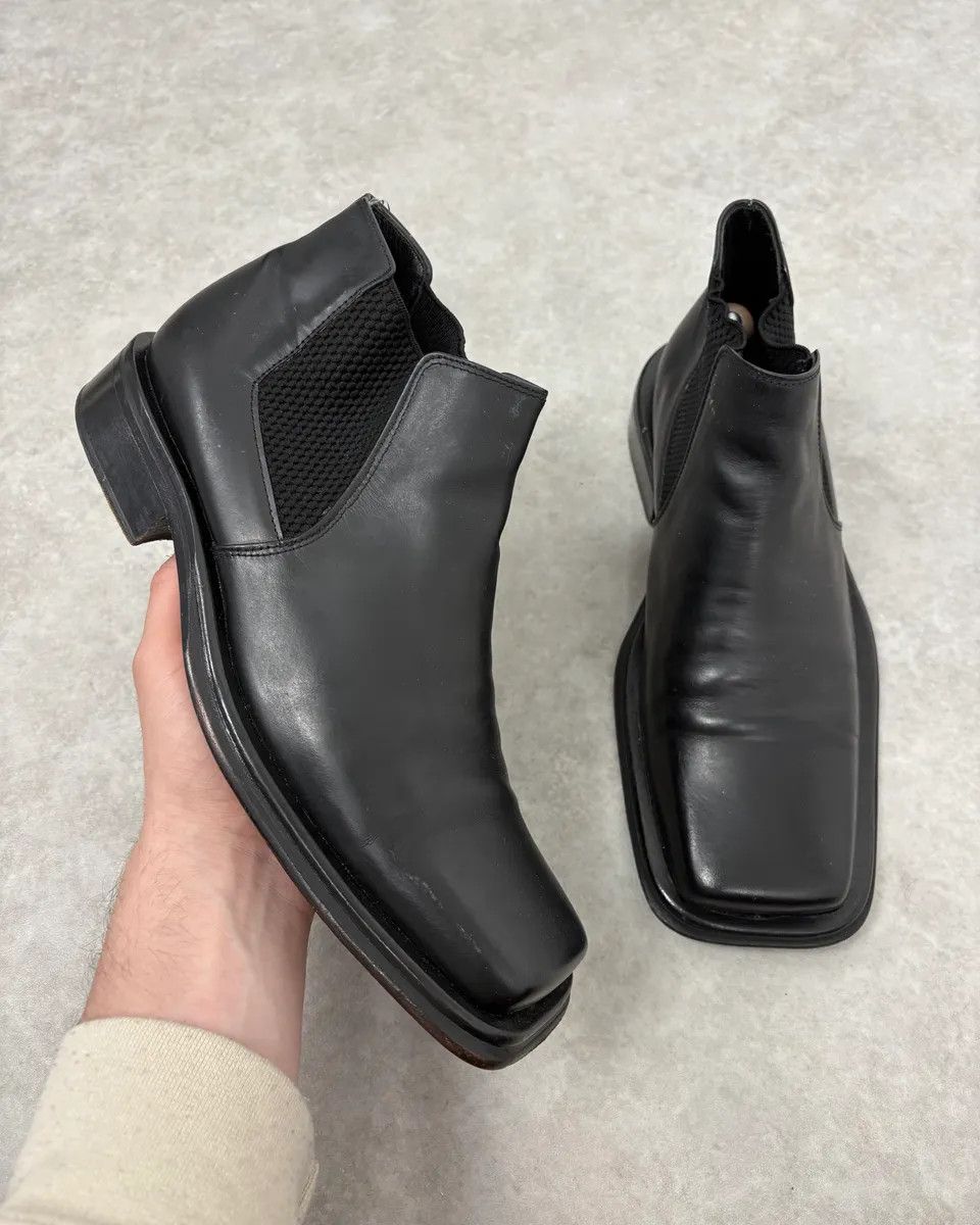 Gianfranco Ferre 2000s Gianfranco Ferré Black Leather Boots Size US 9 / EU 42 - 1 Thumbnail