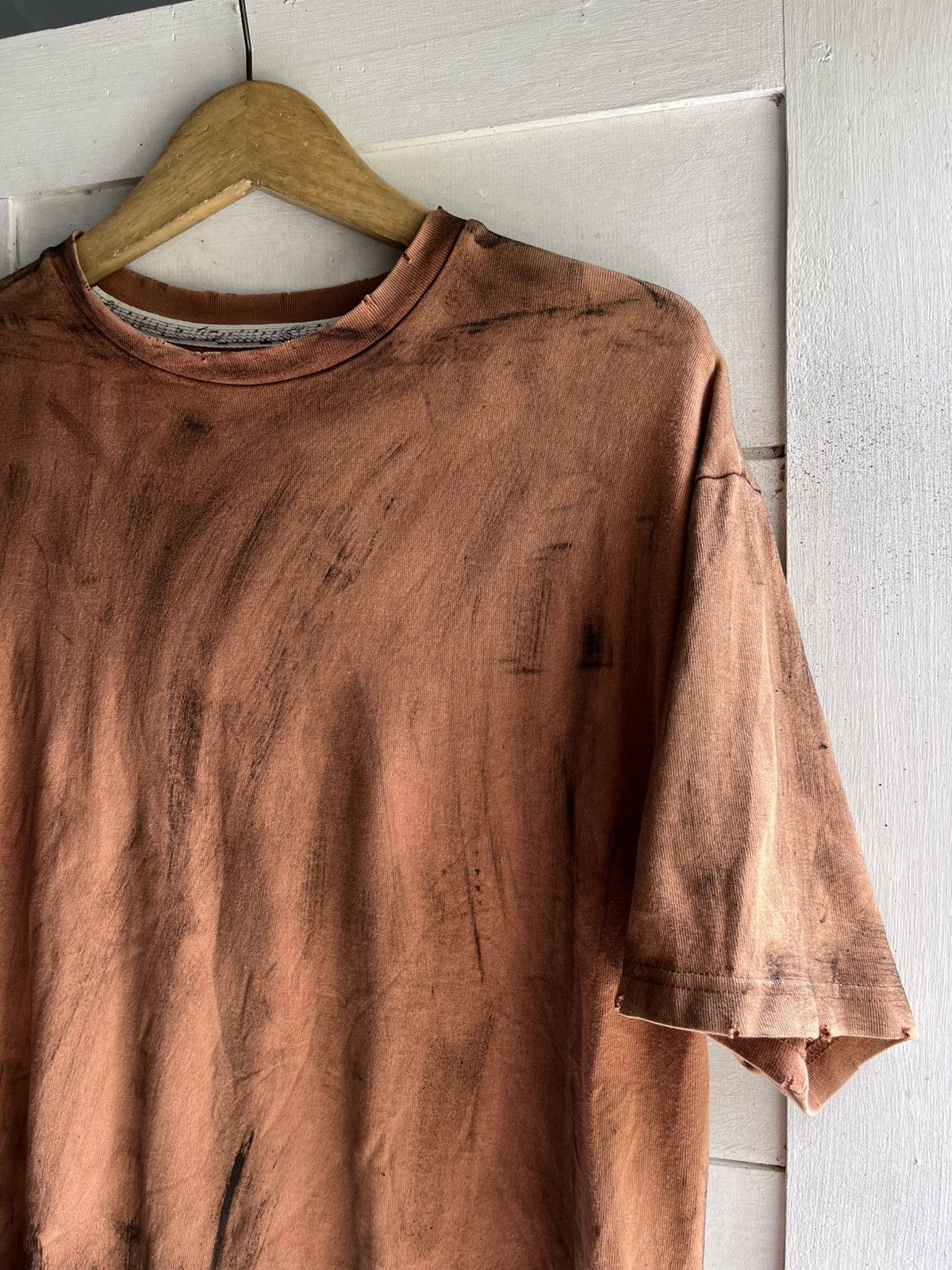 Number (N)ine NUMBER (N)INE acid wash orange distressed tshirt Size US M / EU 48-50 / 2 - 3 Thumbnail