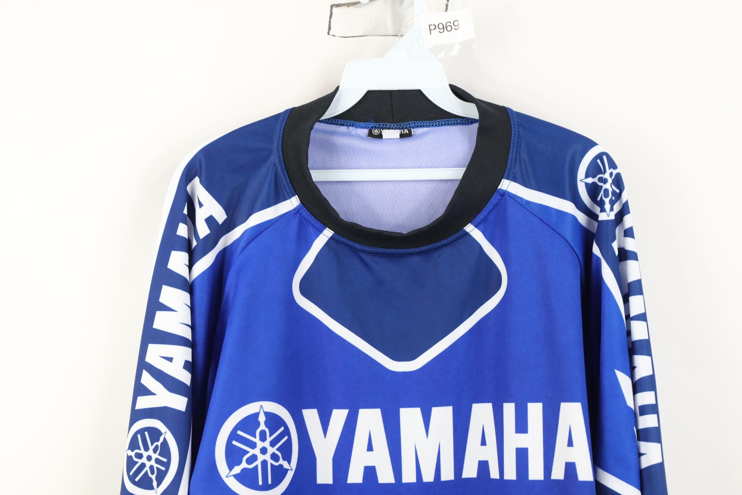 Yamaha Vintage 90s Y2K Yamaha Racing Long Sleeve Jersey T-Shirt Size US XL / EU 56 / 4 - 2 Thumbnail