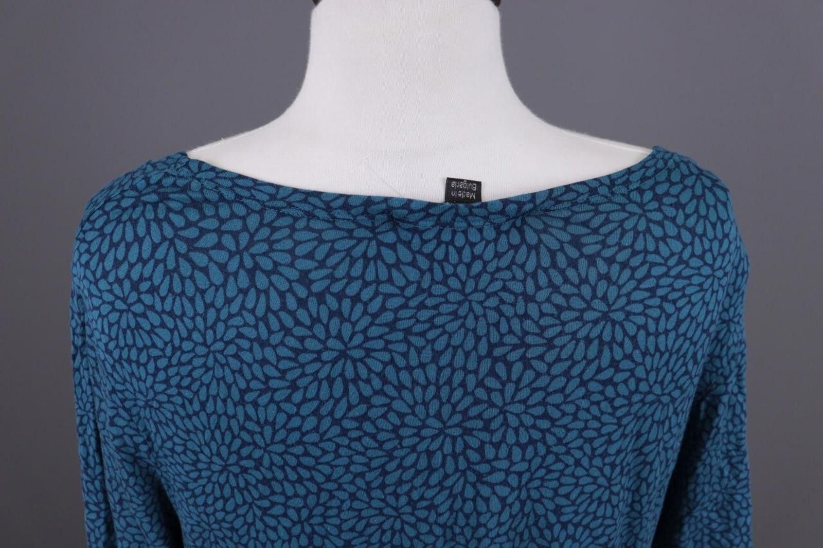 Designer Gudrun Sjoden Blue Floral Oversize Lagenlook Dress Size L Size L / US 10 / IT 46 - 12 Thumbnail