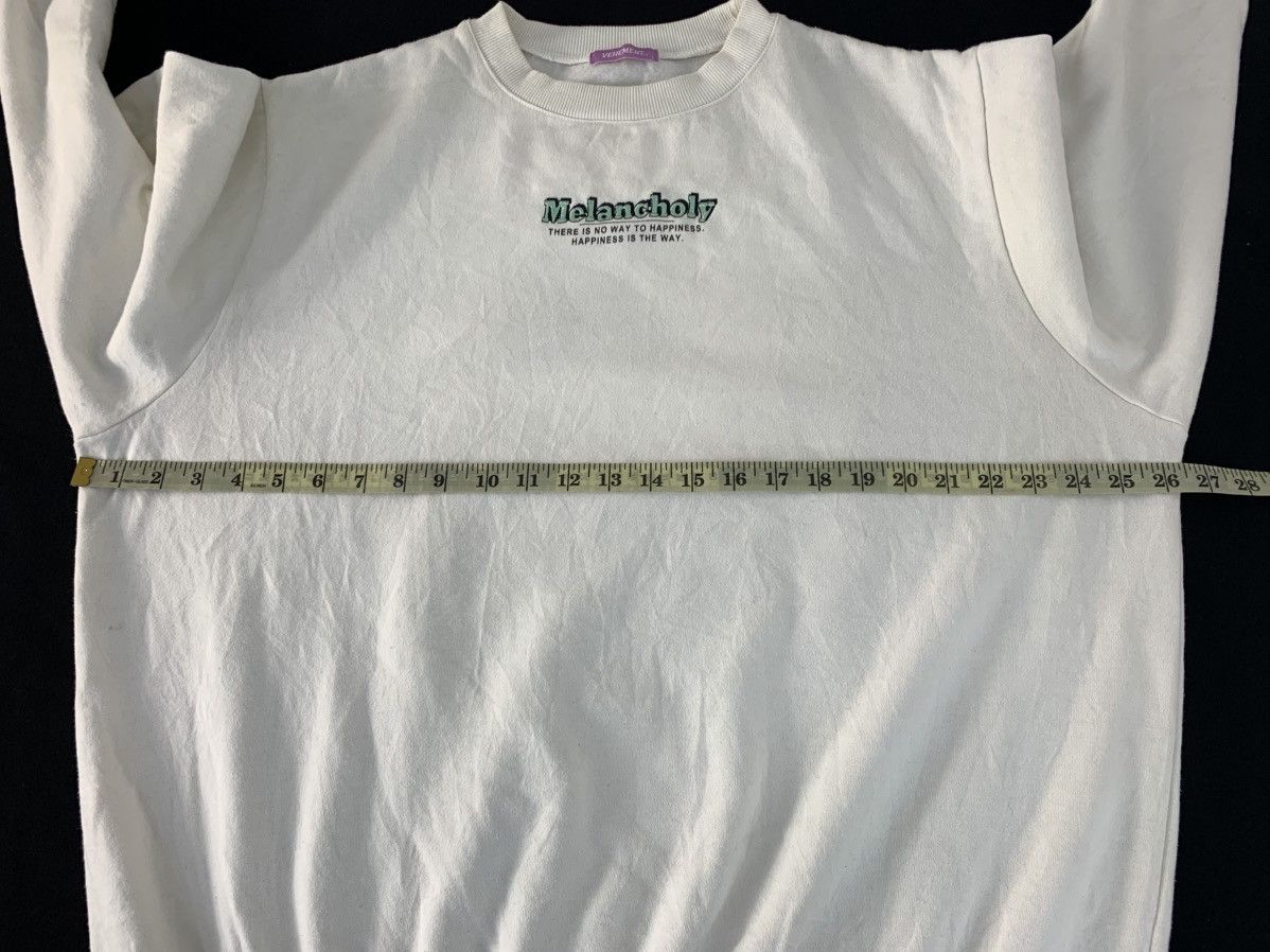 Japanese Brand Vehement Melancholy Crewneck Embroidery Skate Logo Size US XL / EU 56 / 4 - 8 Thumbnail