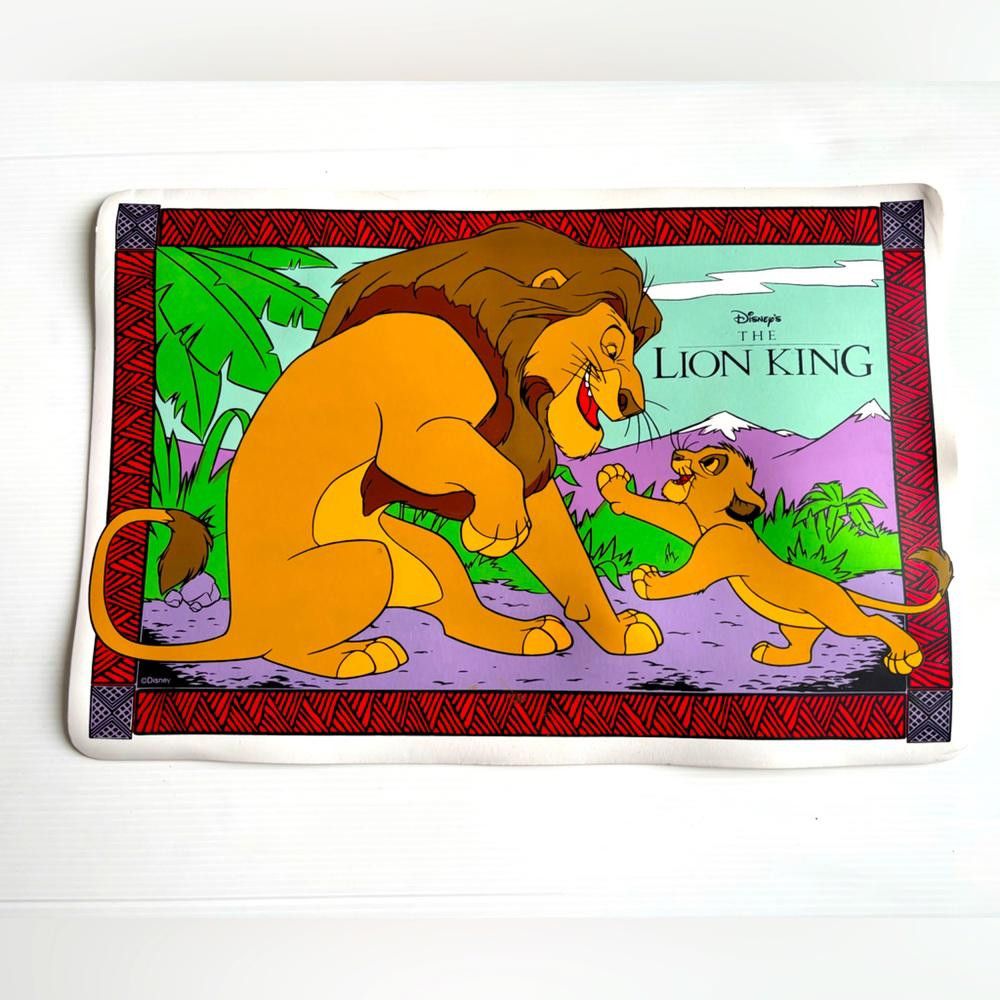 Designer Vintage The Lion King Simba Table Placemat - 1990s Disney Size ONE SIZE - 1 Thumbnail