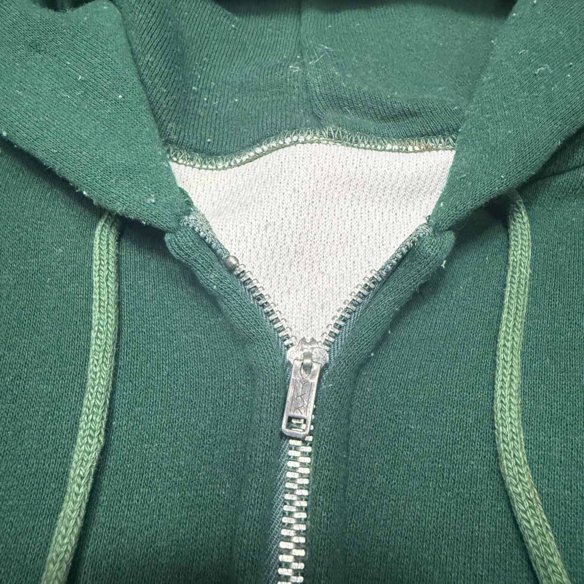 Vintage True Vintage Green Cotton Waffle Insulated Thermal Zip Hoodi Size US M / EU 48-50 / 2 - 12 Thumbnail