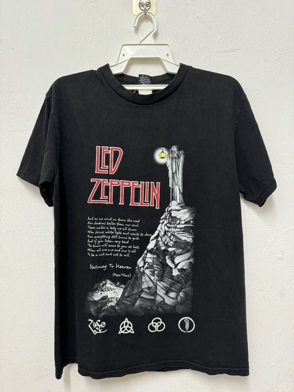 Led Zeppelin × Vintage Vintage Led Zeppelin Stairway To Heaven Band Promo MusicBand Size US L / EU 52-54 / 3 - 1 Thumbnail