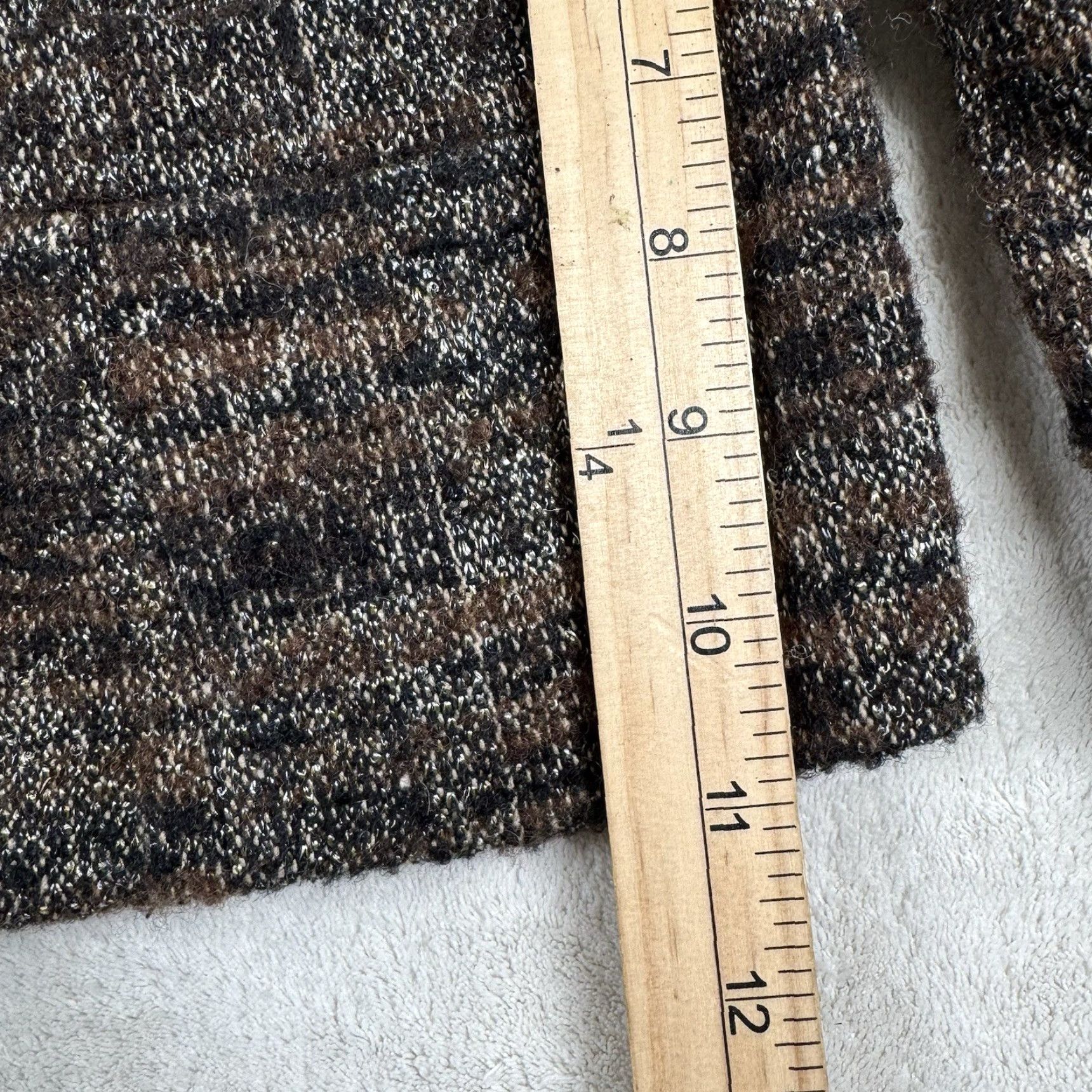 Vintage VINTAGE L.L. Bean Blazer Set Brown Wool Blend Skirt Size 4 Jacket Size 2 Womens Office Suit 80s Power Suit Size 26" / US 2 / IT 38 - 5 Thumbnail