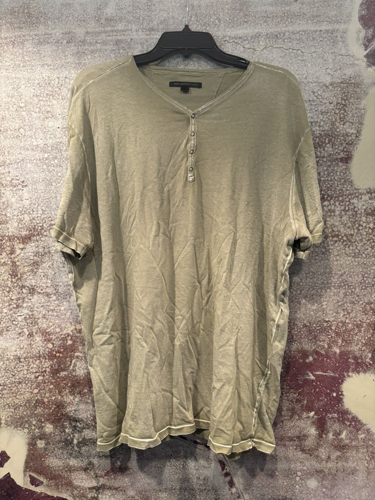 John Varvatos John Varvatos Green T-Shirt Size US XL / EU 56 / 4 - 2 Thumbnail