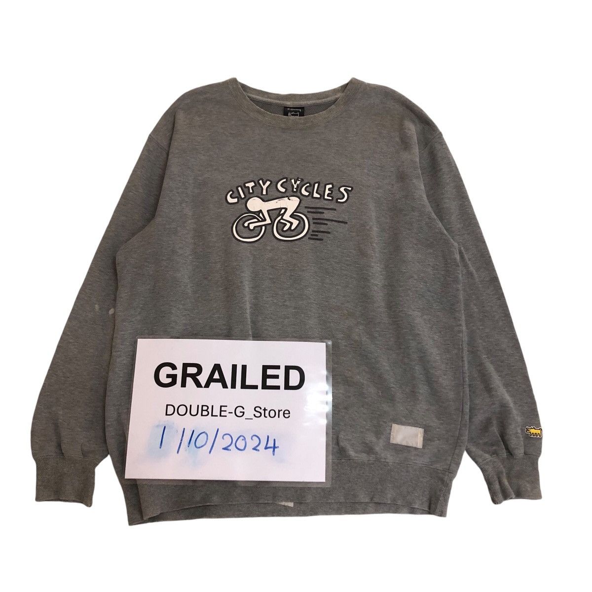 Japanese Brand 📌Vintage Sweatshirt Keith Haring Big Logo Design Size US XL / EU 56 / 4 - 1 Thumbnail