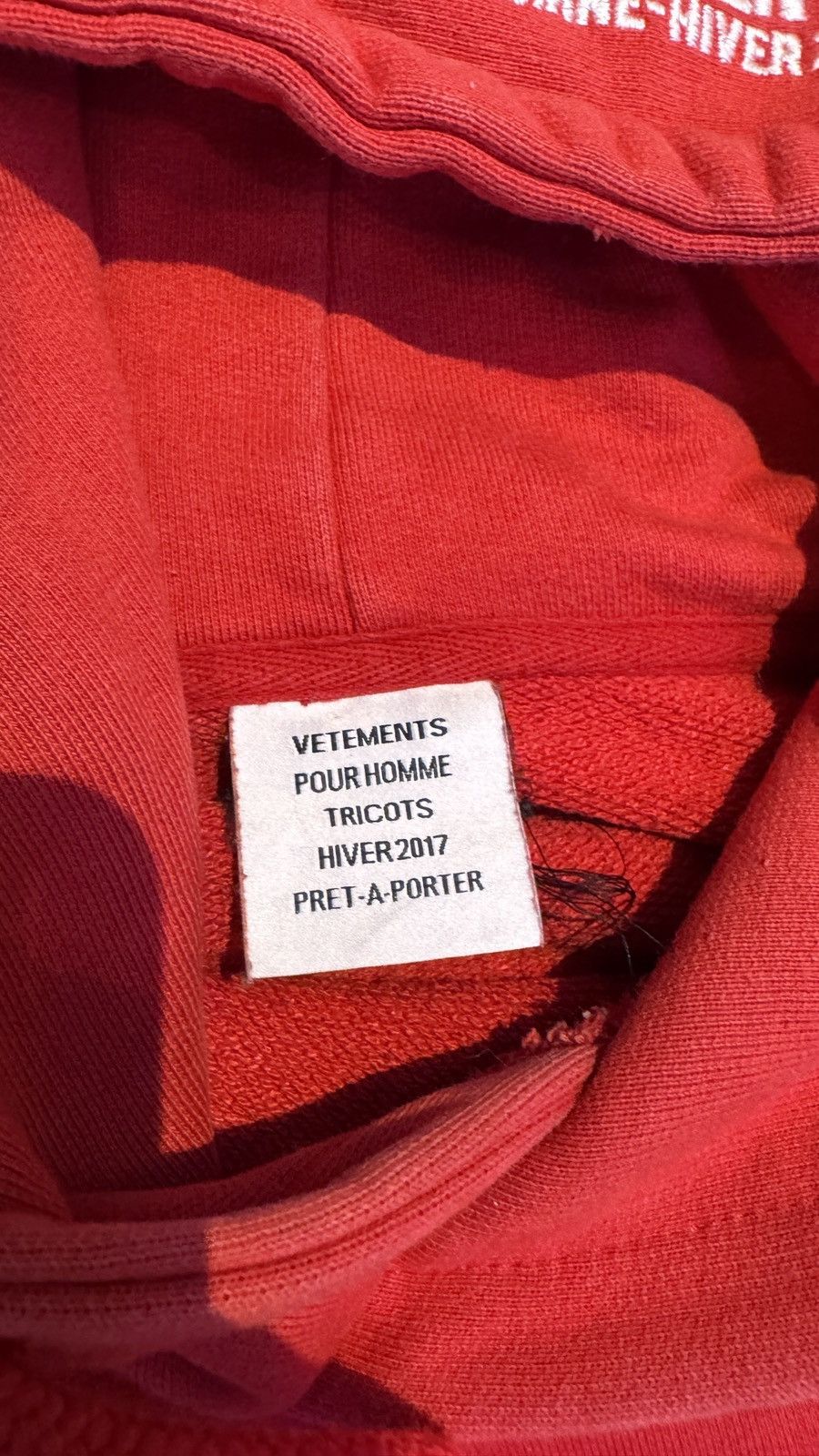 Vetements Vetements Seoul Exclusive Metal Hoodie Red (S) Size US S / EU 44-46 / 1 - 6 Thumbnail
