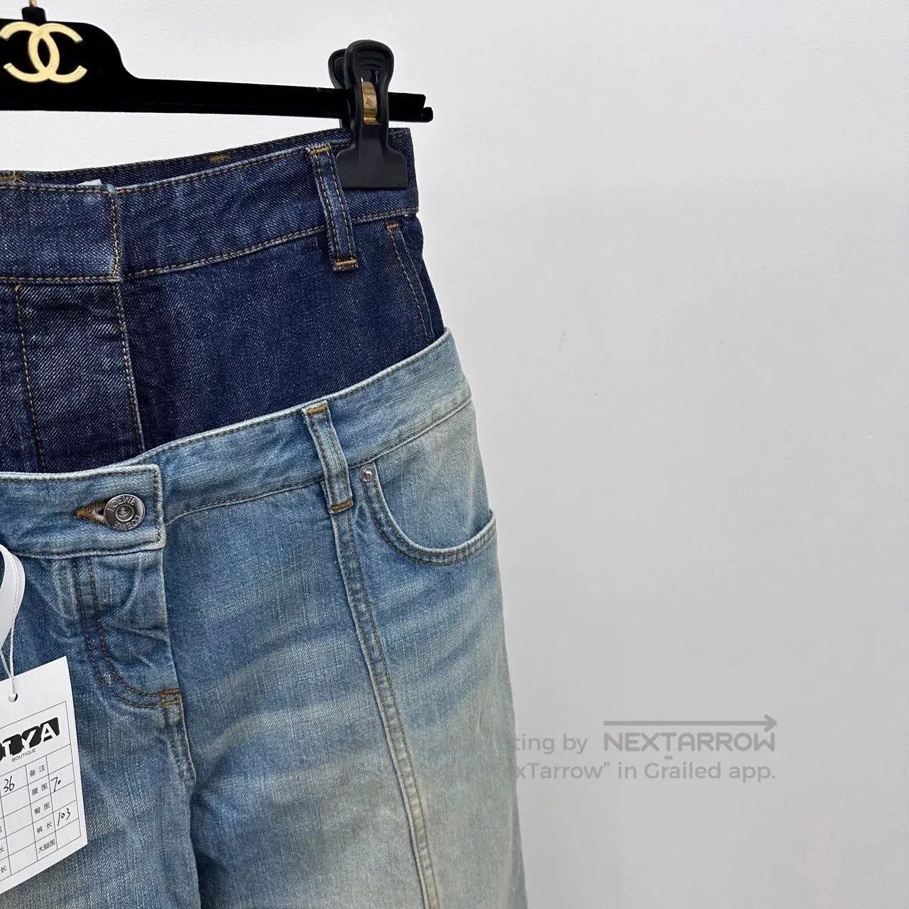 Loewe LOEWE Patchwork Washed Denim Jeans 36. Size US 36 / EU 52 - 3 Thumbnail