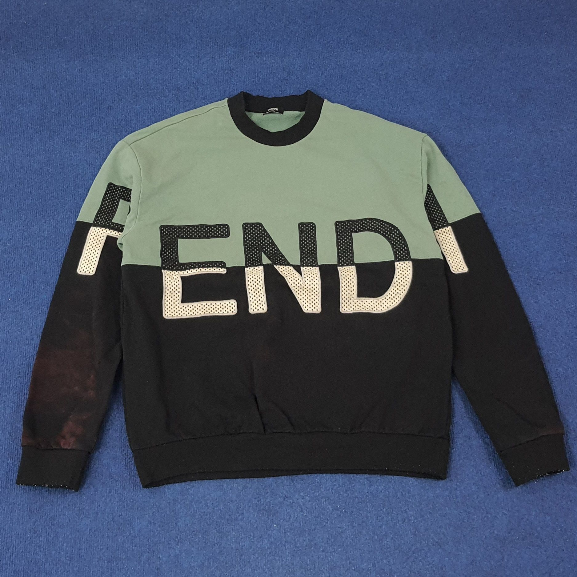 Fendi × Vintage Vintage FENDI Designer Sweatshirt C234N25 Size US L / EU 52-54 / 3 - 1 Thumbnail