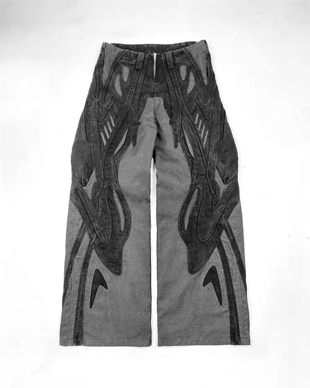 Japanese Brand × Vintage retro high-waisted denim pants Size US 34 / EU 50 - 1 Thumbnail