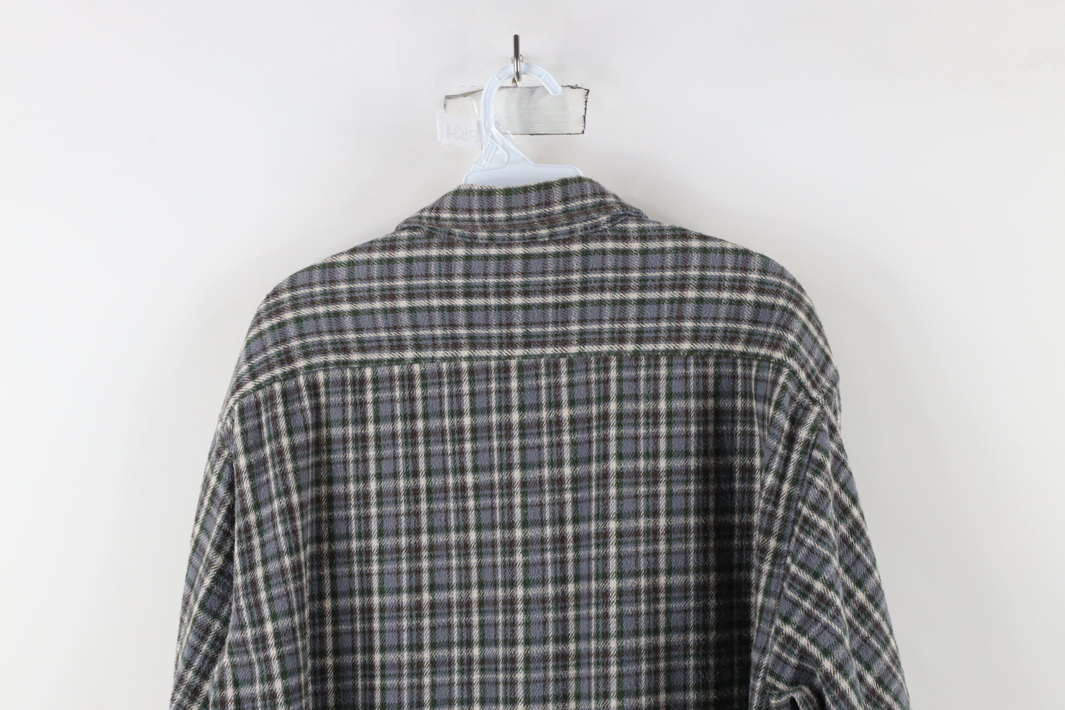 Vintage Vintage 90s Streetwear Heavyweight Button Shirt Plaid Size US XL / EU 56 / 4 - 8 Thumbnail