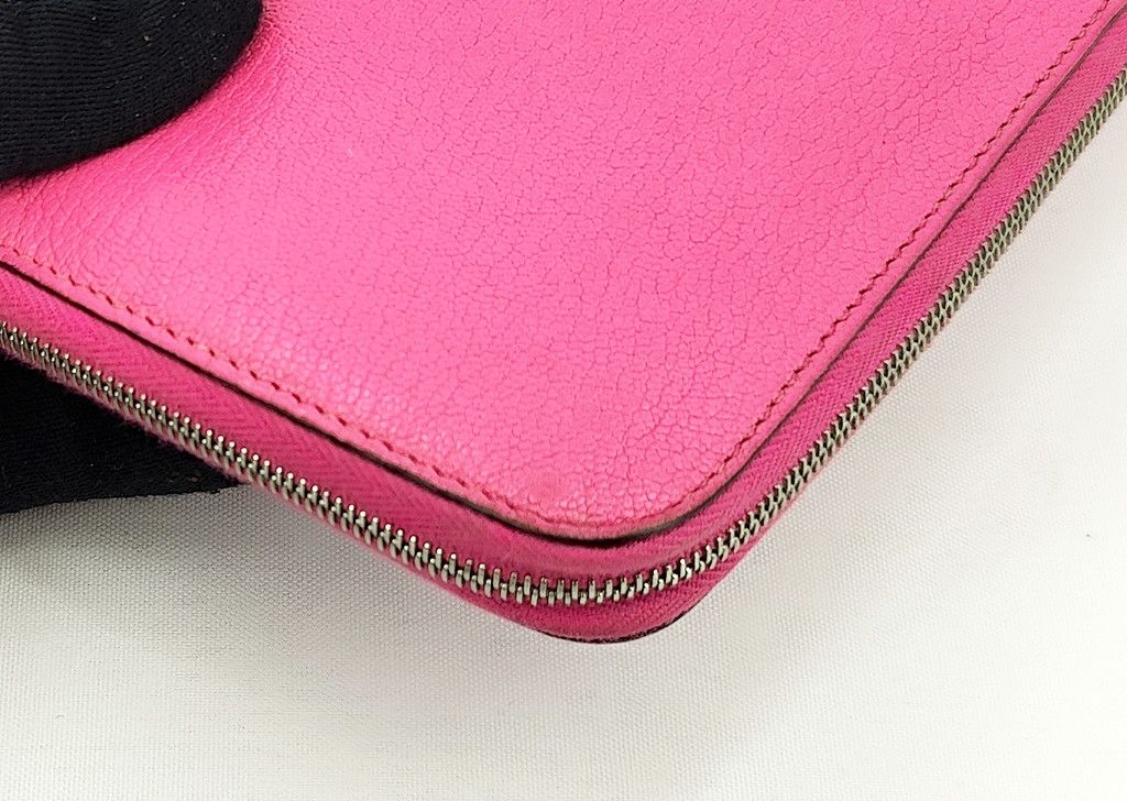 Hermes HERMES full leather AZAP zip around pink wallet Size ONE SIZE - 11 Thumbnail