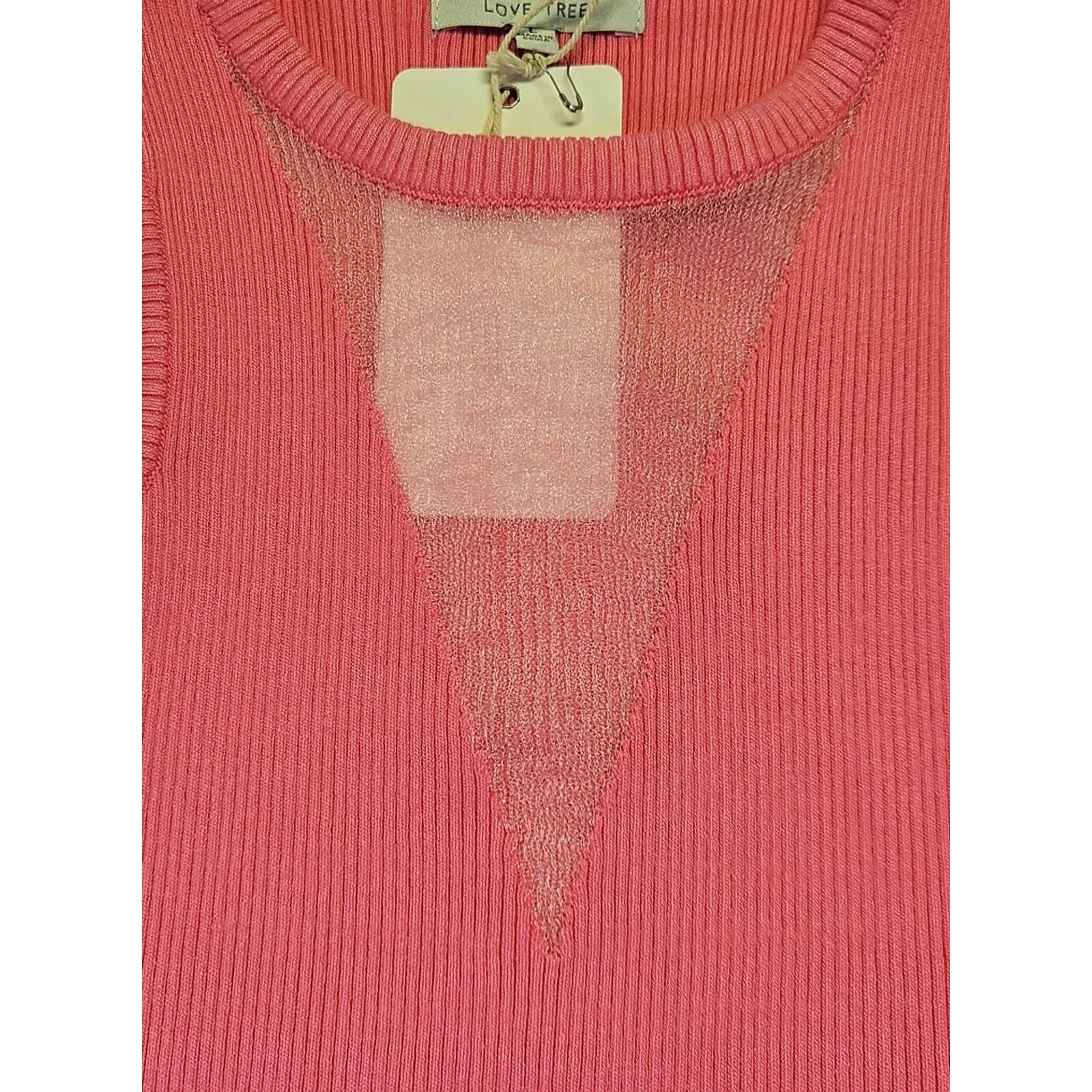 Vintage Love Tree Ribbed Knit Tank Top Lot 2 NWT Blue Pink Sleeveless Pullover Viscose Blend Women's Tank Top L Size L / US 10 / IT 46 - 3 Thumbnail