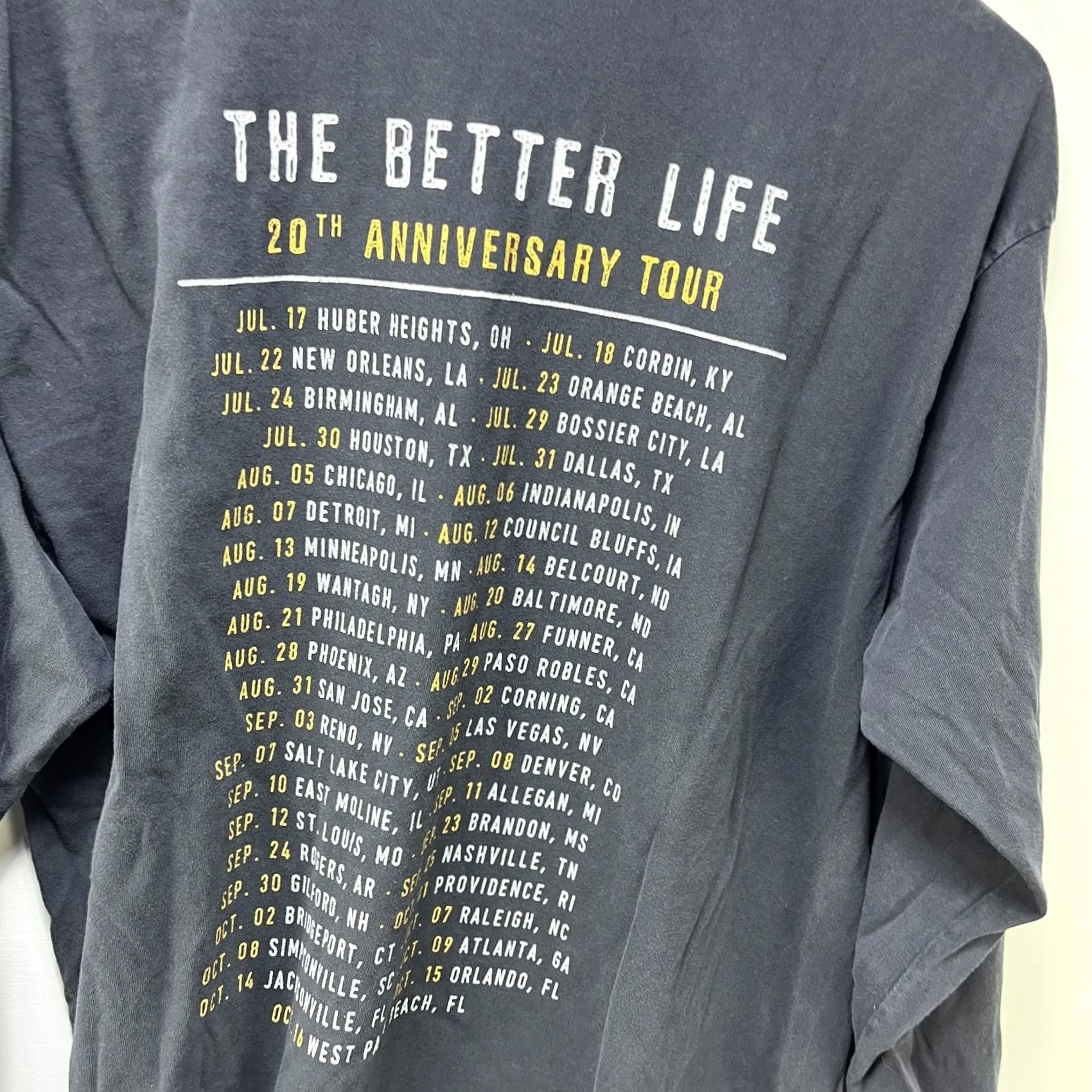 Vintage VINTAGE 3 Doors Down The Better Life 20th Anniversary Tour Shirt XL Black Mens Size US XL / EU 56 / 4 - 7 Thumbnail