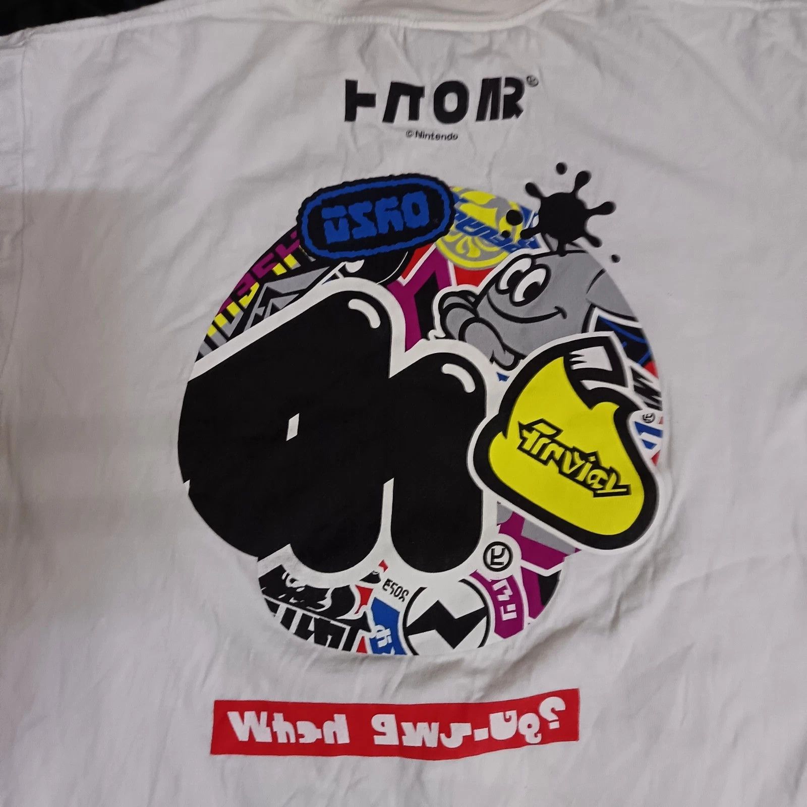 Nintendo Splatoon 2 Festival Super Mushroom Mario Bros T-Shirt Size US L / EU 52-54 / 3 - 7 Thumbnail