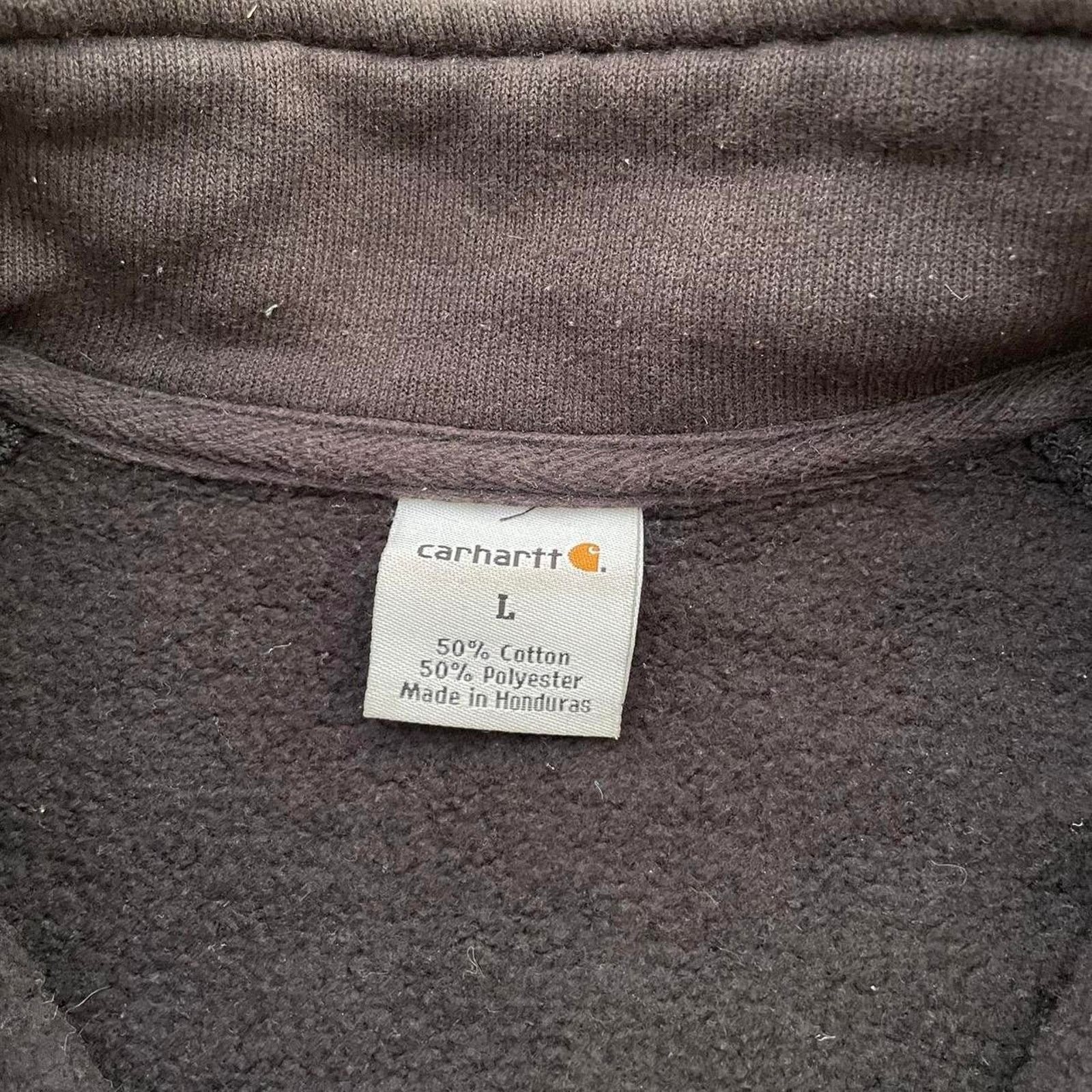 Carhartt Vintage Carhartt Black Zip-Up Sweater Size US L / EU 52-54 / 3 - 5 Thumbnail