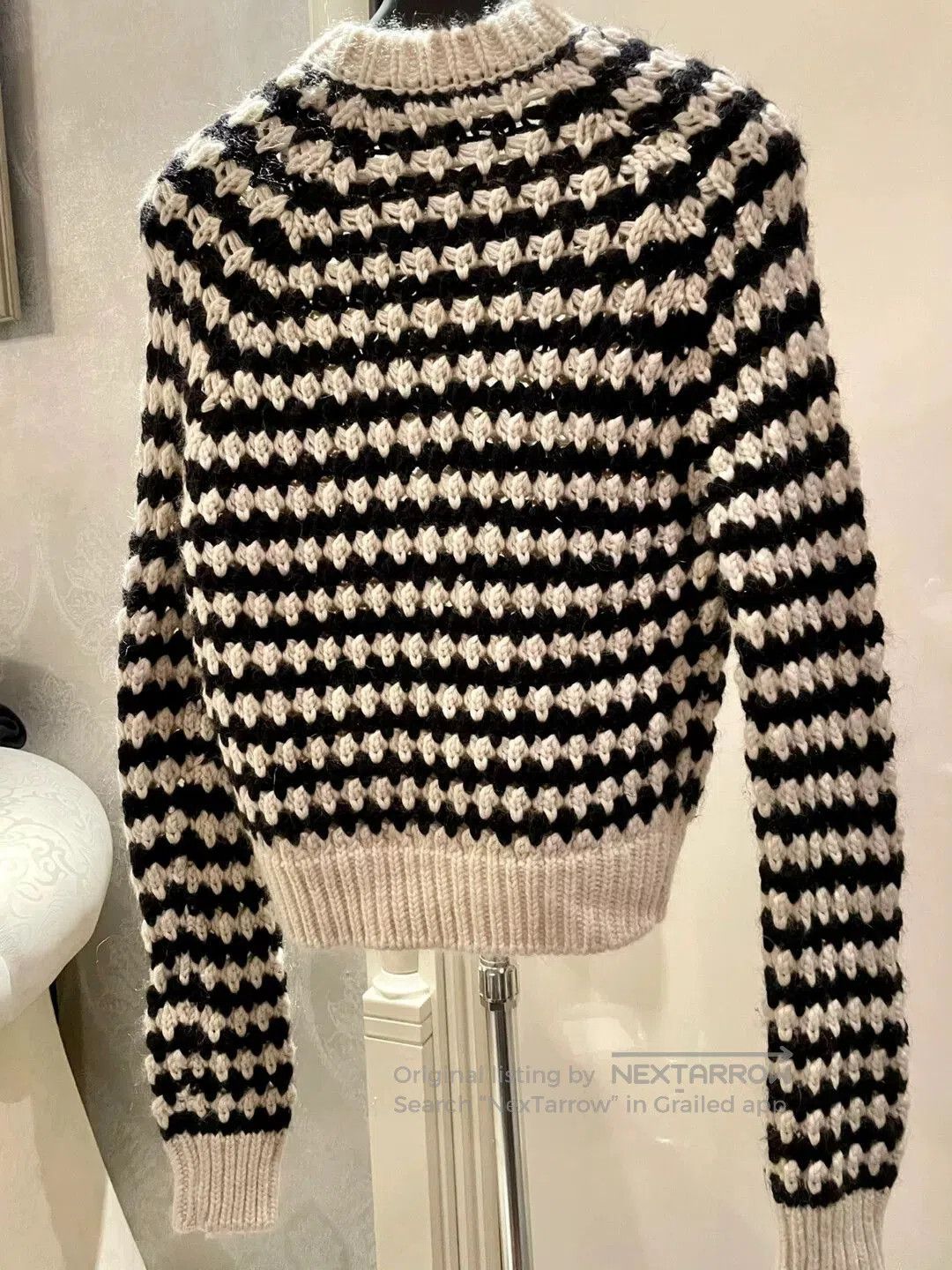 Saint Laurent Paris Saint Laurent Star Patterned Sweater. Size XS / US 0-2 / IT 36-38 - 2 Thumbnail
