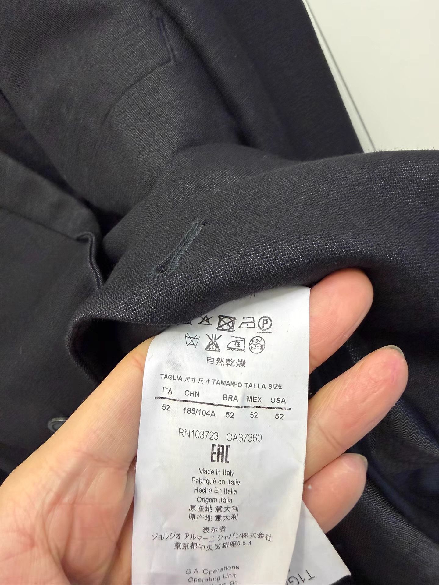 Emporio Armani Emporio Armani Runway Wool Suit K18 Size US L / EU 52-54 / 3 - 3 Thumbnail