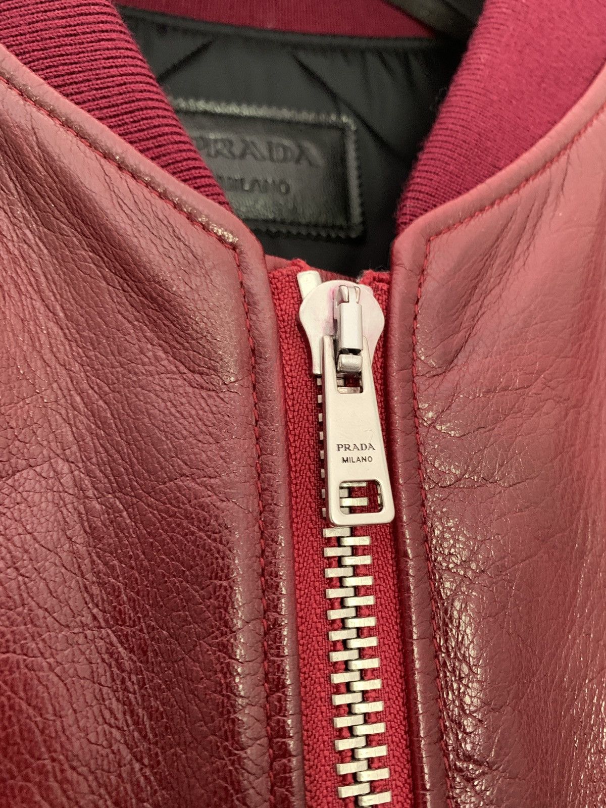 Prada × Raf Simons Prada by raf Simons runway fw22 red goat leather bomber Size US L / EU 52-54 / 3 - 15 Thumbnail
