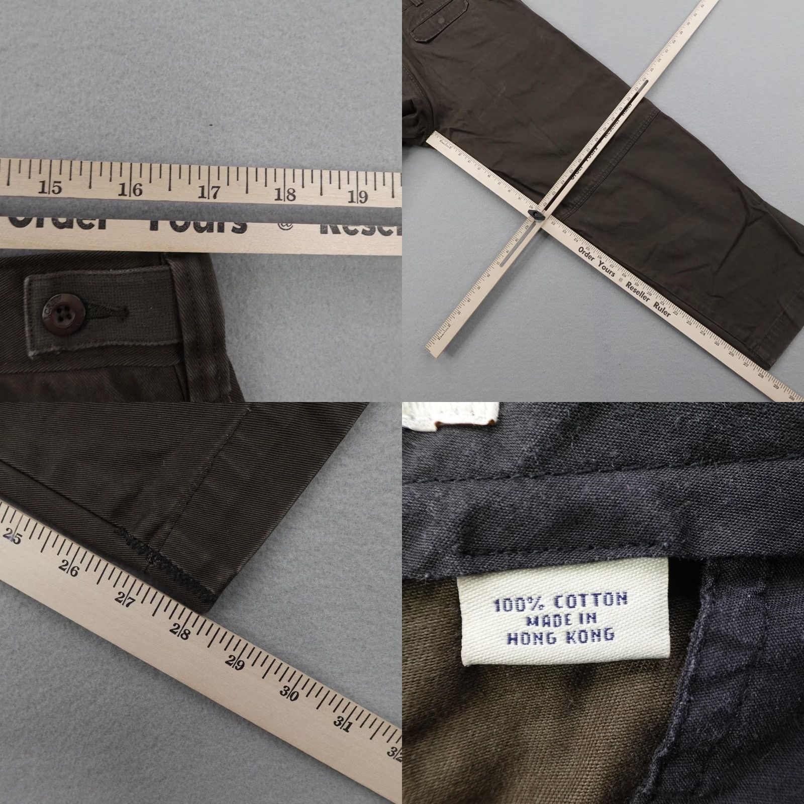 J.Crew VINTAGE J Crew Pants Mens 38x30 Brown Chino Baggy Wide Leg Heavy Twill 90s Y2K Size US 38 / EU 54 - 8 Thumbnail