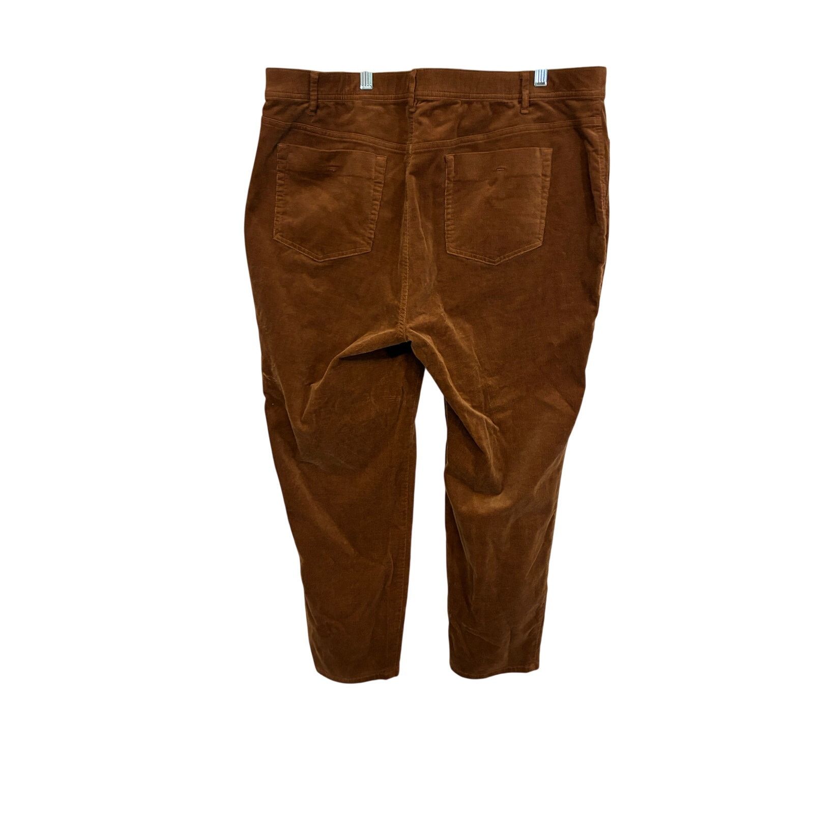 J. Jill J Jill Chocolate Brown Corduroy Pants Sz 18 Cuffed Hem Size 40" / US 18 - 5 Thumbnail