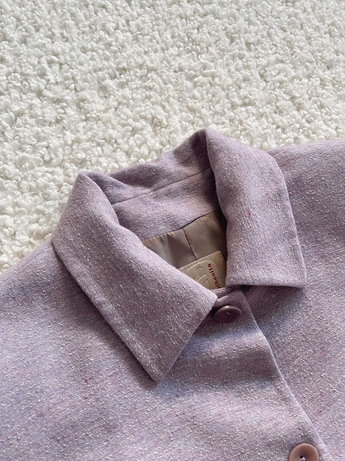 Designer × Vintage Vintage lilac jacket: Viscose, wool and silk Size XS / US 0-2 / IT 36-38 - 2 Thumbnail