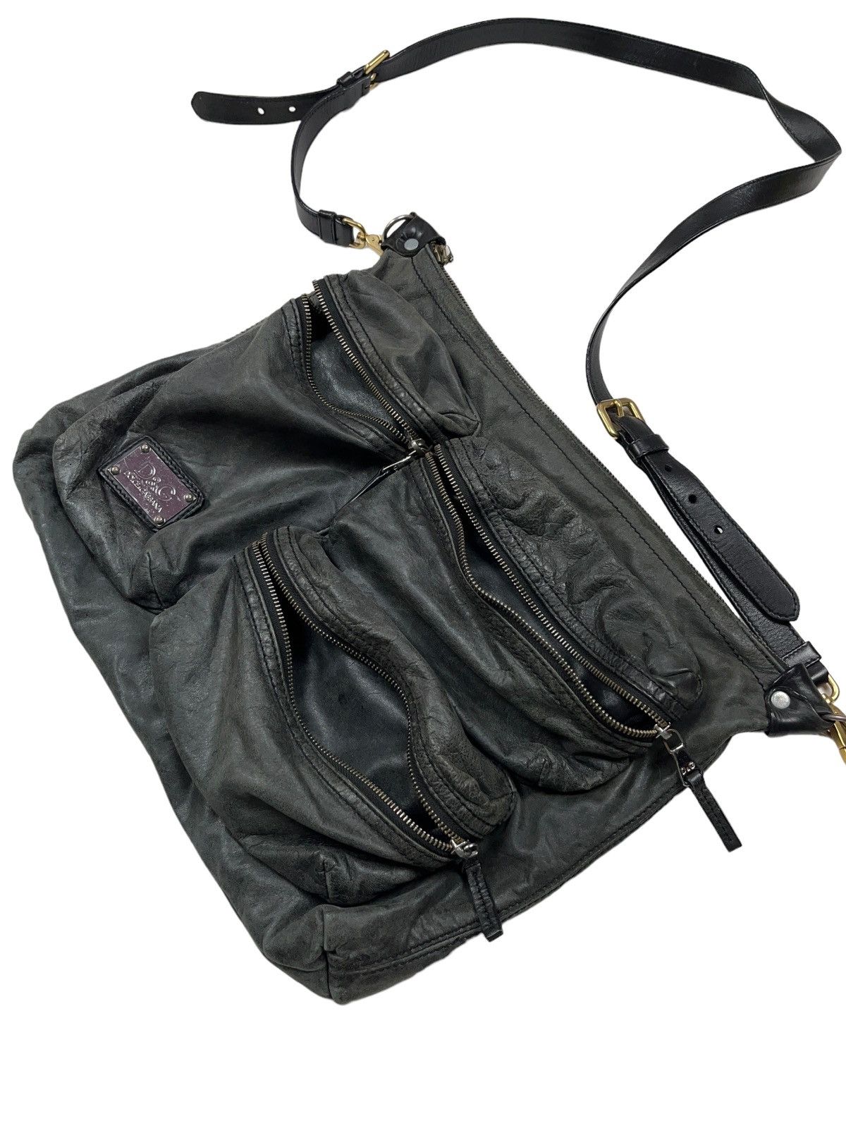 Dolce & Gabbana Dolce & Gabbana Archival Leather Bag Multi Pocket Size ONE SIZE - 3 Thumbnail