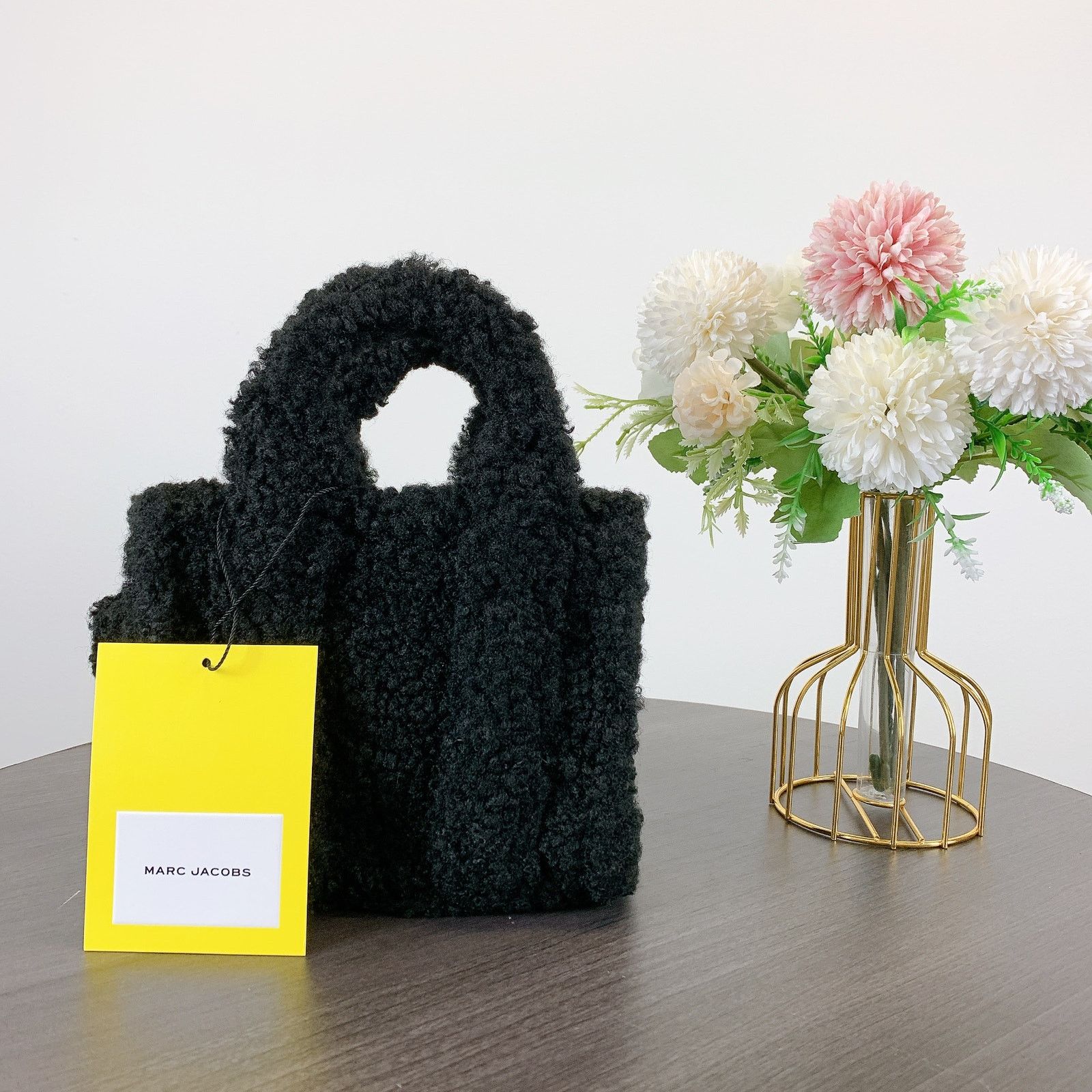 Marc Jacobs Marc Jacobs HO11M12FA22 Cotton Mini Teddy Tote Bag BLACK Size ONE SIZE - 4 Thumbnail