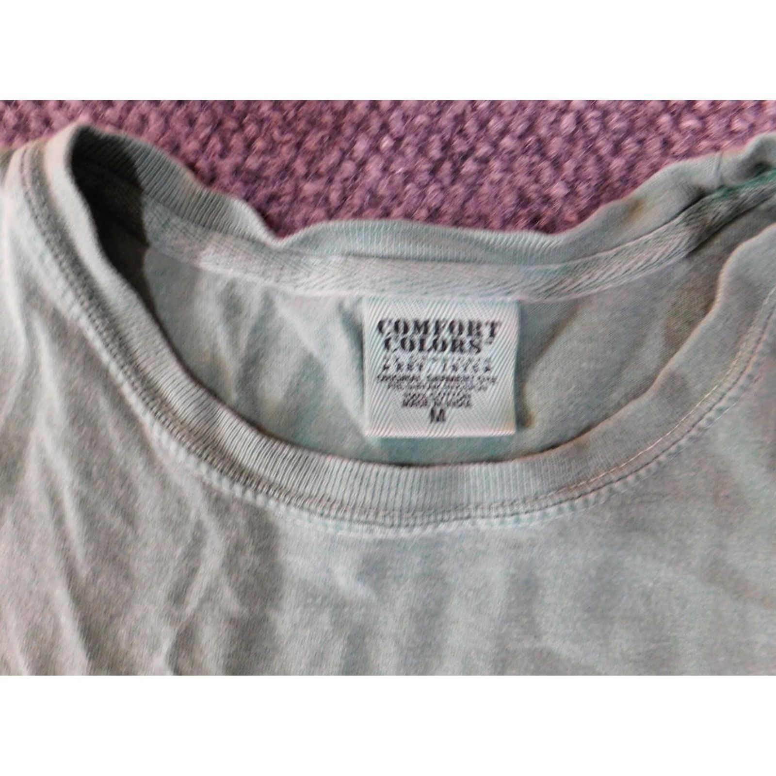 Comfort Colors Comfort Colors Shirt Mens Medium Green Short Sleeve Crew Neck Cotton Knit Logo Classic Pockets T-Shirt Size US M / EU 48-50 / 2 - 5 Thumbnail