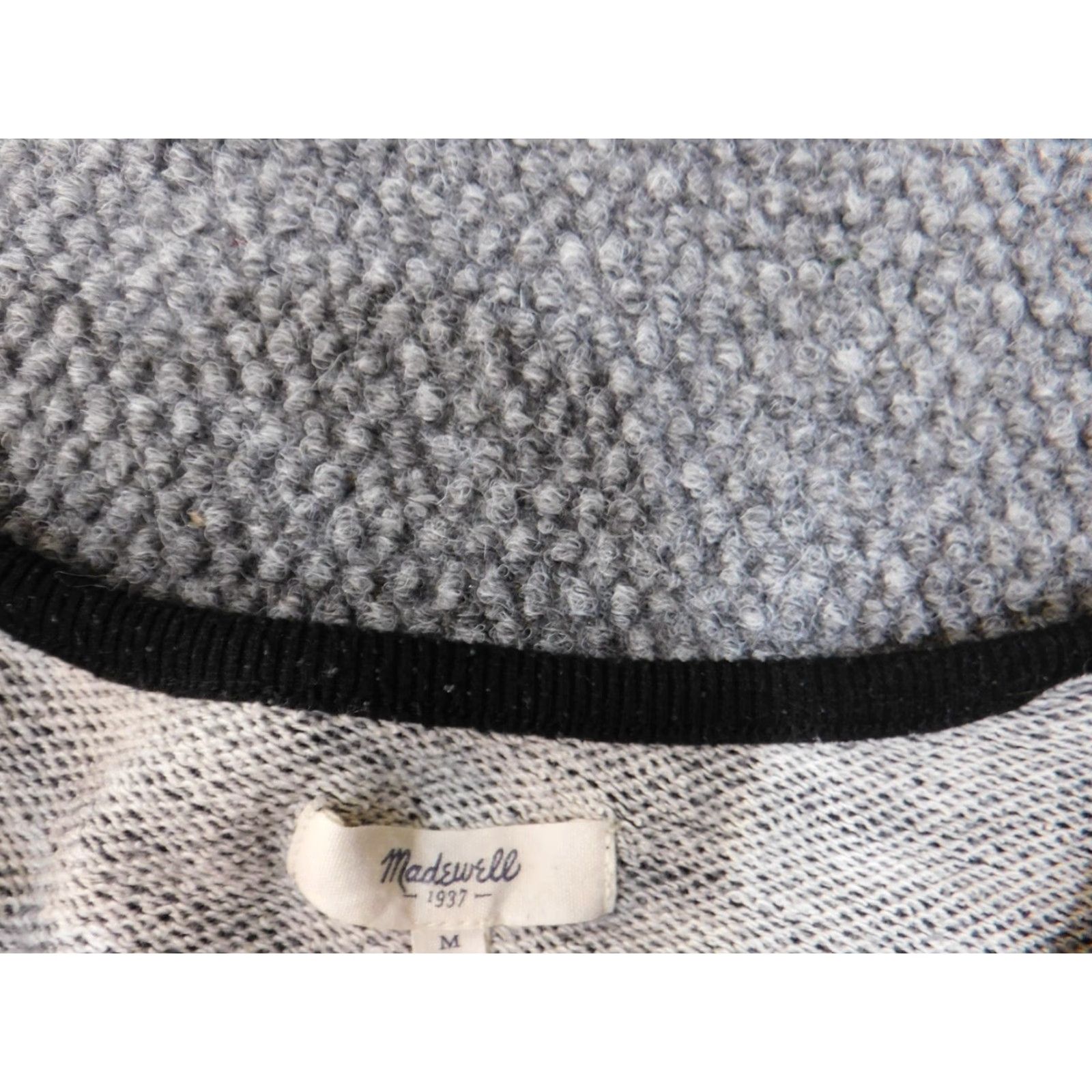 Madewell Madewell Sweater Pullover Geometric Knit Black M Women Raglan Open-Knit Long Sleeve Round Neck Stretch Logo Vintage No Size M / US 6-8 / IT 42-44 - 7 Thumbnail