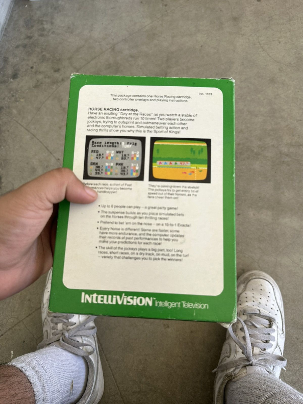 Nintendo VTG 1979 Mattel Horse Racing Intellivision Video Game Size ONE SIZE - 3 Thumbnail