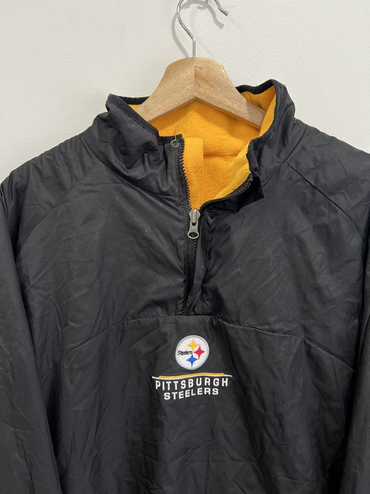 Vintage Vintage Pittsburgh Steelers Pullover Jacket Windbreaker nfl Size US XL / EU 56 / 4 - 4 Thumbnail