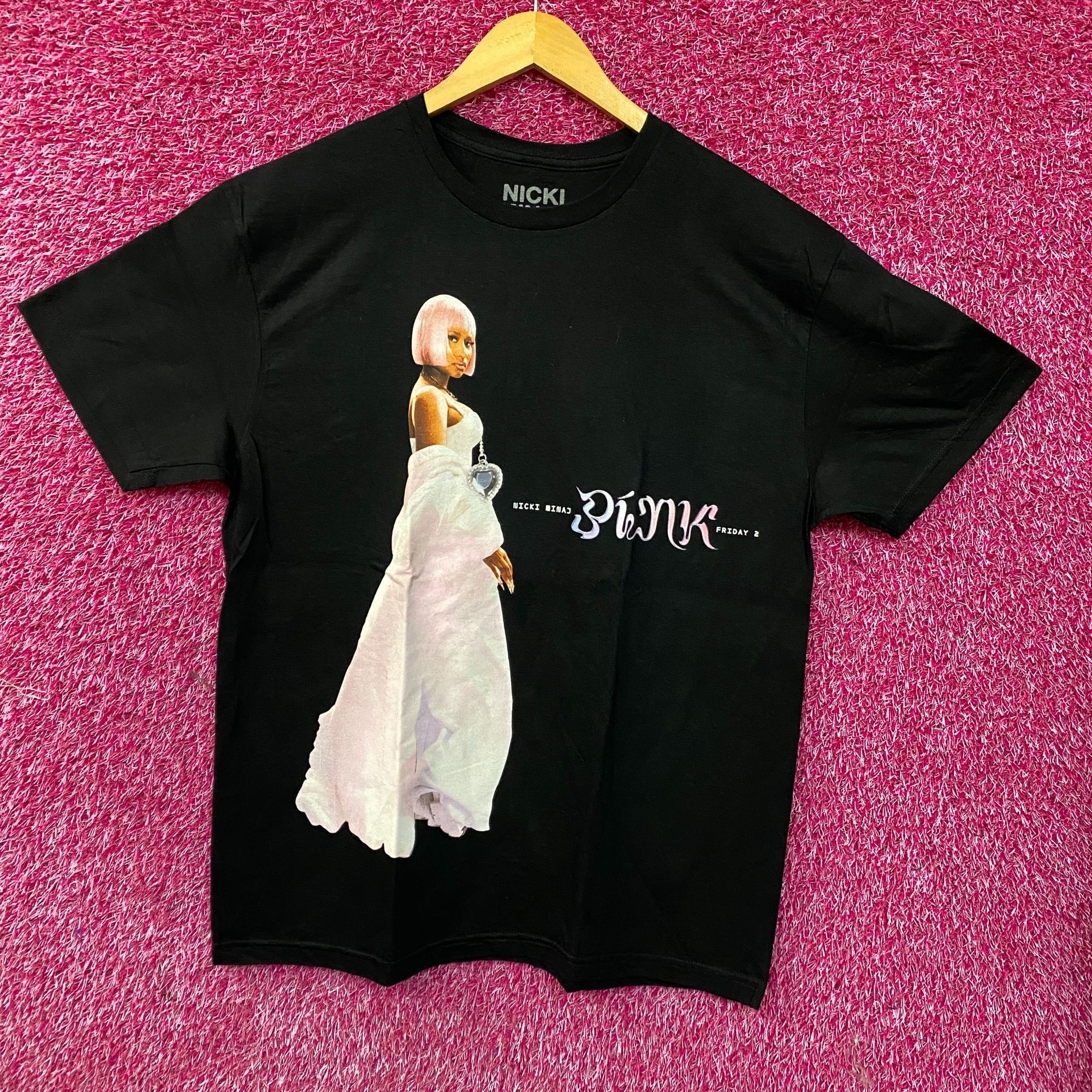 Rap Tees Nicki Minaj Pink Friday 2 Album Cover Graphic T-Shirt Large Size US L / EU 52-54 / 3 - 3 Thumbnail
