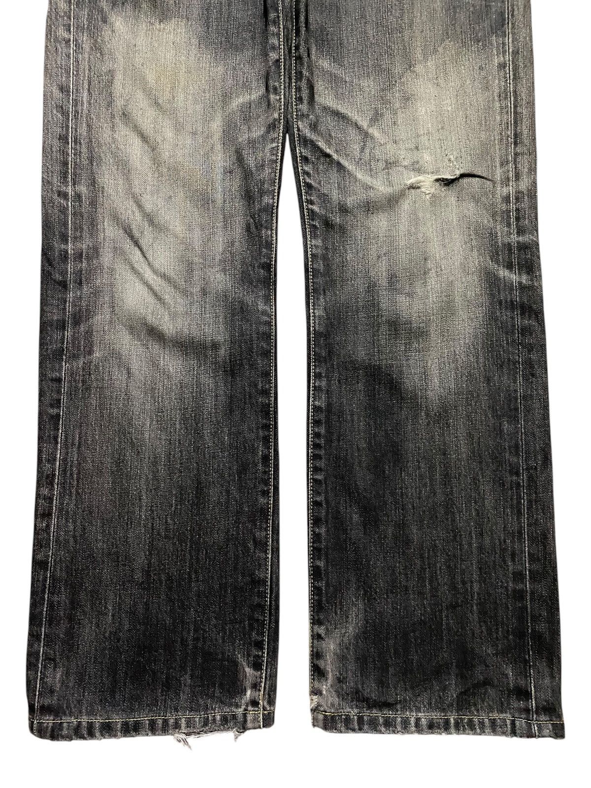 Jun Takahashi Black Denim Japanese Brand Uniqlo Jeans Faded Distressed Size US 32 / EU 48 - 5 Thumbnail