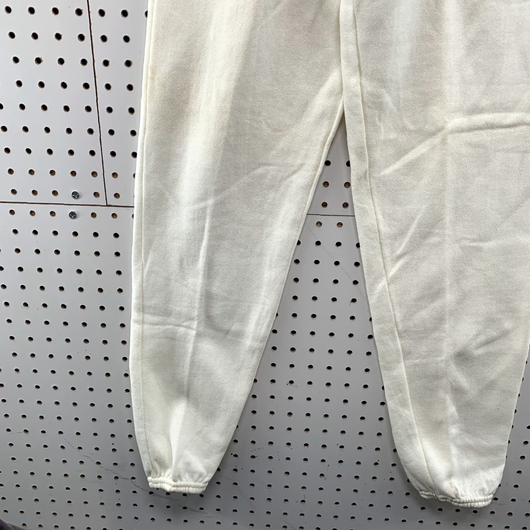Gap VINTAGE Gap Sweatpants Mens Large White Fleece 90s Made USA 26x31 Size US 33 - 3 Thumbnail