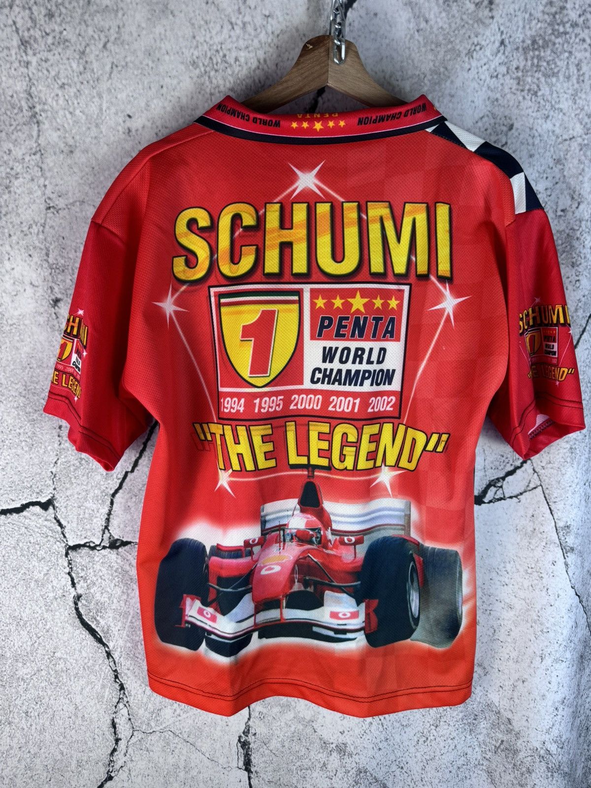 Ferrari Vintage Ferrari Michael Schumacher Formula 1 Jersey Tee Size US L / EU 52-54 / 3 - 2 Thumbnail