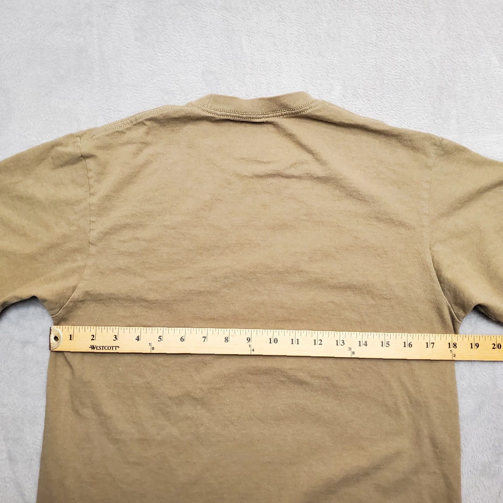 Vintage VINTAGE/Columbia Shirt Mens Medium Beige Bear Short Sleeve 100% Cotton Crewneck Outdoor Size US M / EU 48-50 / 2 - 6 Thumbnail