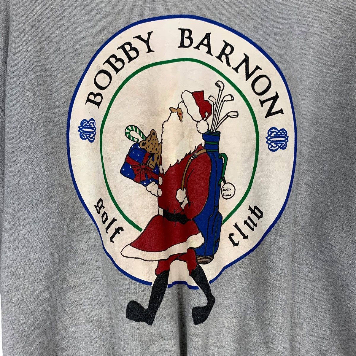 Japanese Brand BOBBY BARNON Golf Club Big Logo Sweatshirt #1317-C59 Size US M / EU 48-50 / 2 - 8 Thumbnail