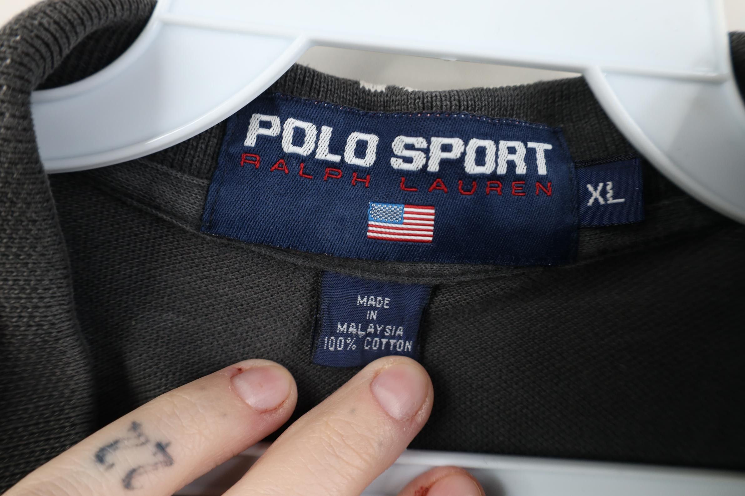 Polo Ralph Lauren Vintage 90s Polo Sport Ralph Lauren Golf Polo Shirt Black Size US XL / EU 56 / 4 - 6 Thumbnail