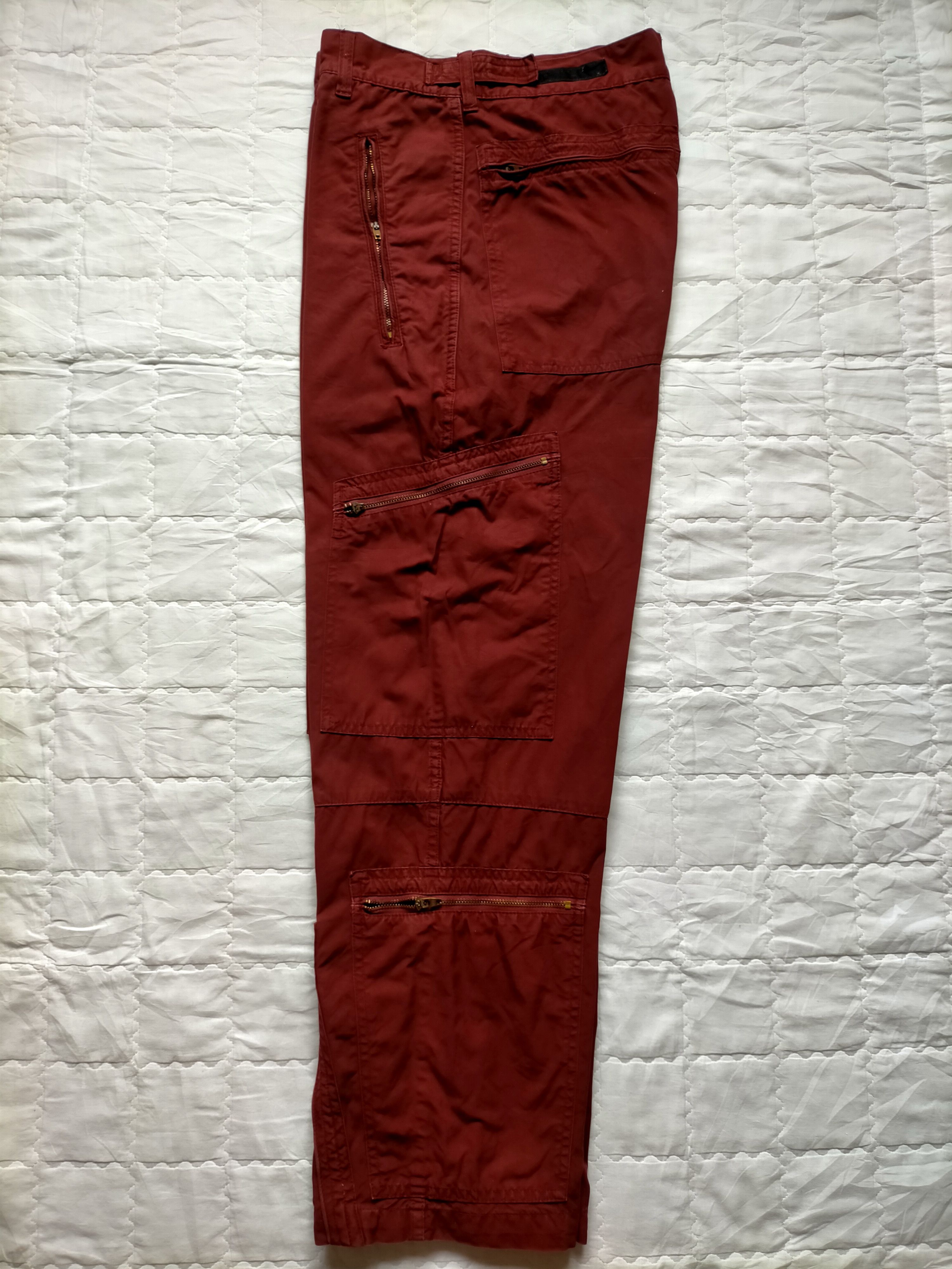 Stussy Stussy Authentic Gear Multipocket Zipped Red Pants Size US 30 / EU 46 - 11 Thumbnail
