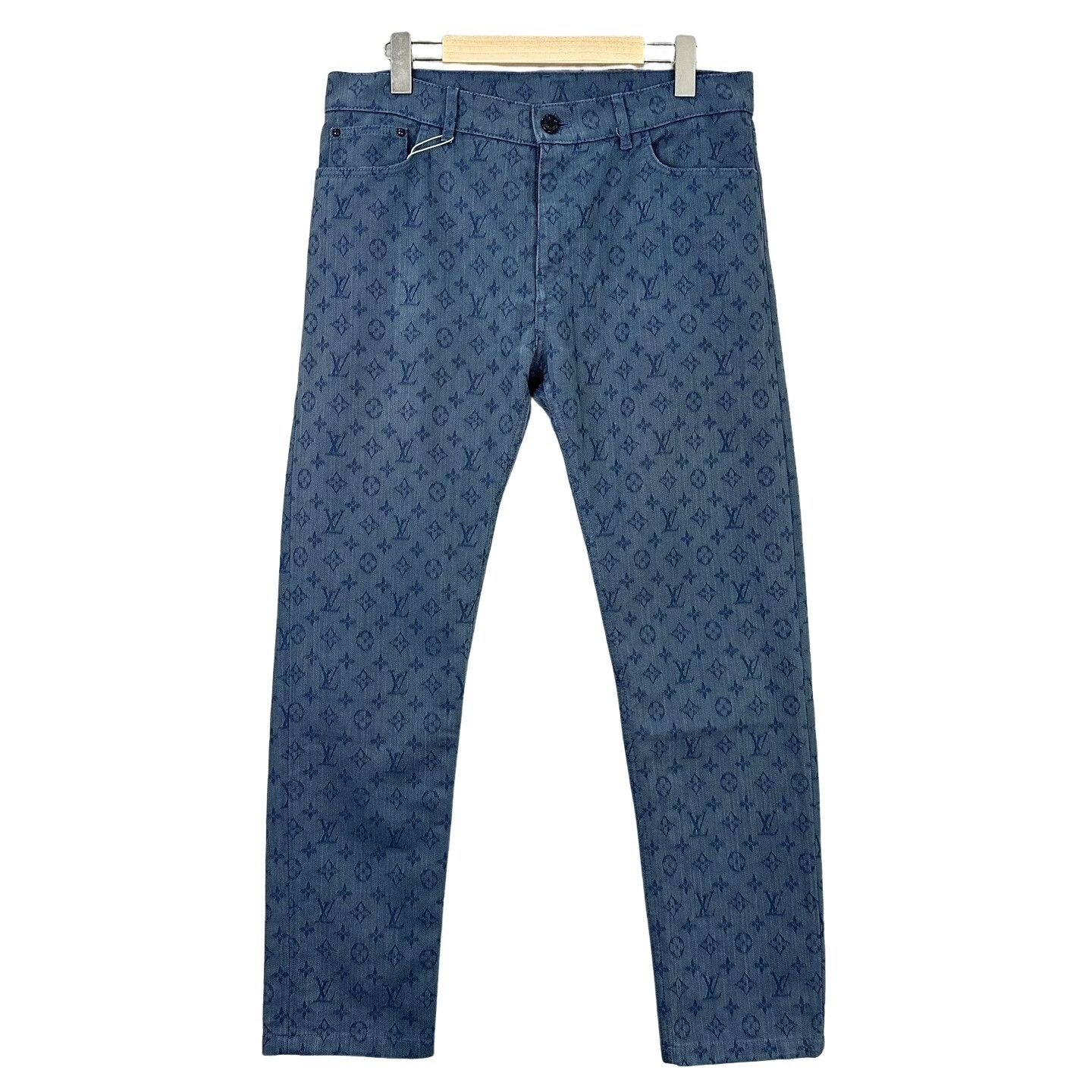 Louis Vuitton Louis Vuitton Monogram Jacquard Denim Jeans 32 Size US 32 / EU 48 - 1 Thumbnail