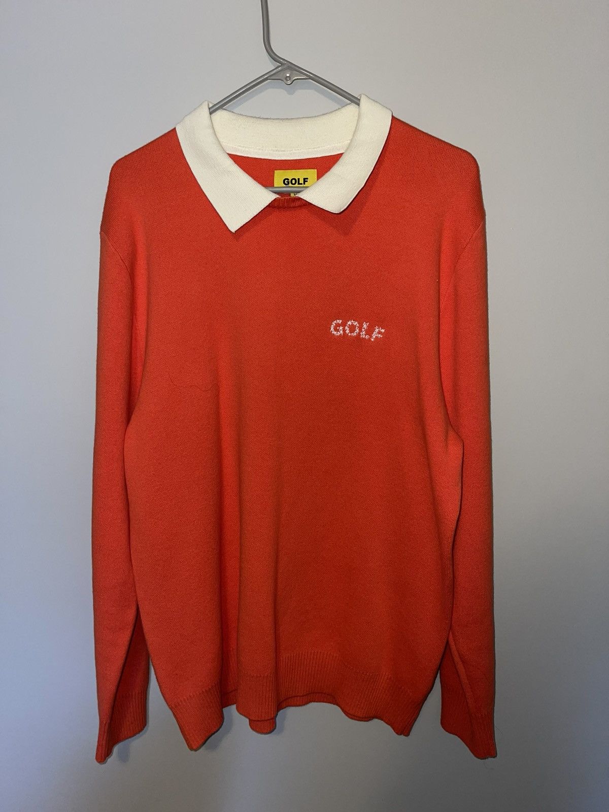 Golf Wang Golf Wang Orange Embroidered Sweater Size US XL / EU 56 / 4 - 1 Thumbnail