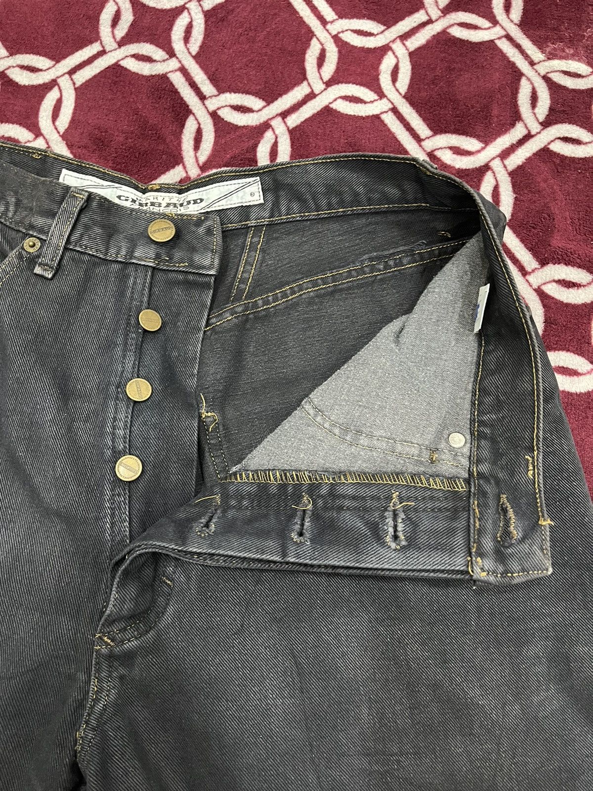 Marithe + Francois Girbaud Vintage Marithe Francois Girbaud MFG Black Faded Denim Size US 30 / EU 46 - 18 Thumbnail